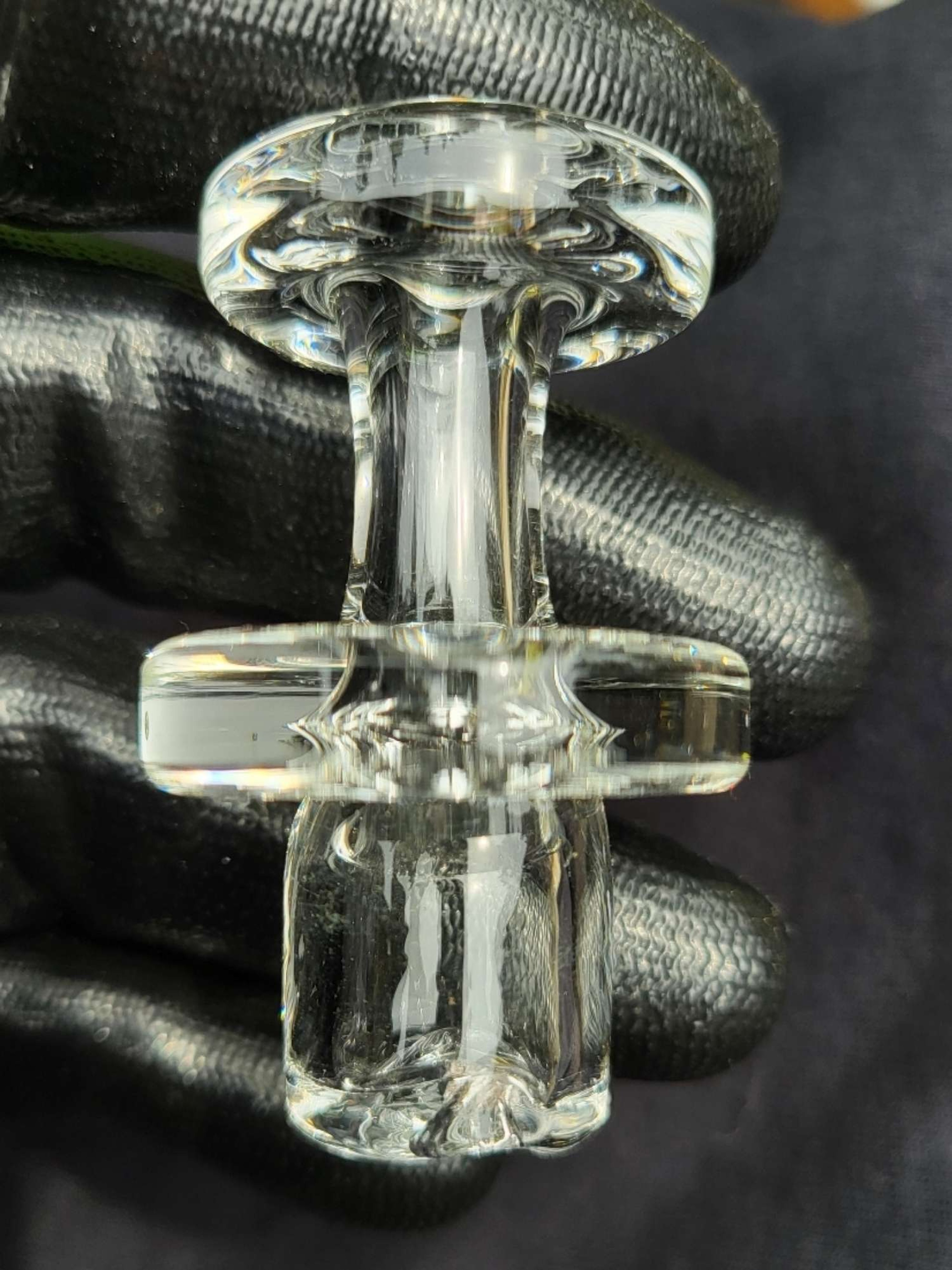 Clear 2-hole spinner carb cap image 0