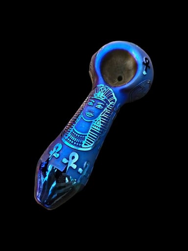 Preview pic of Blue Reflective Egyptian Sandblasted Spoon