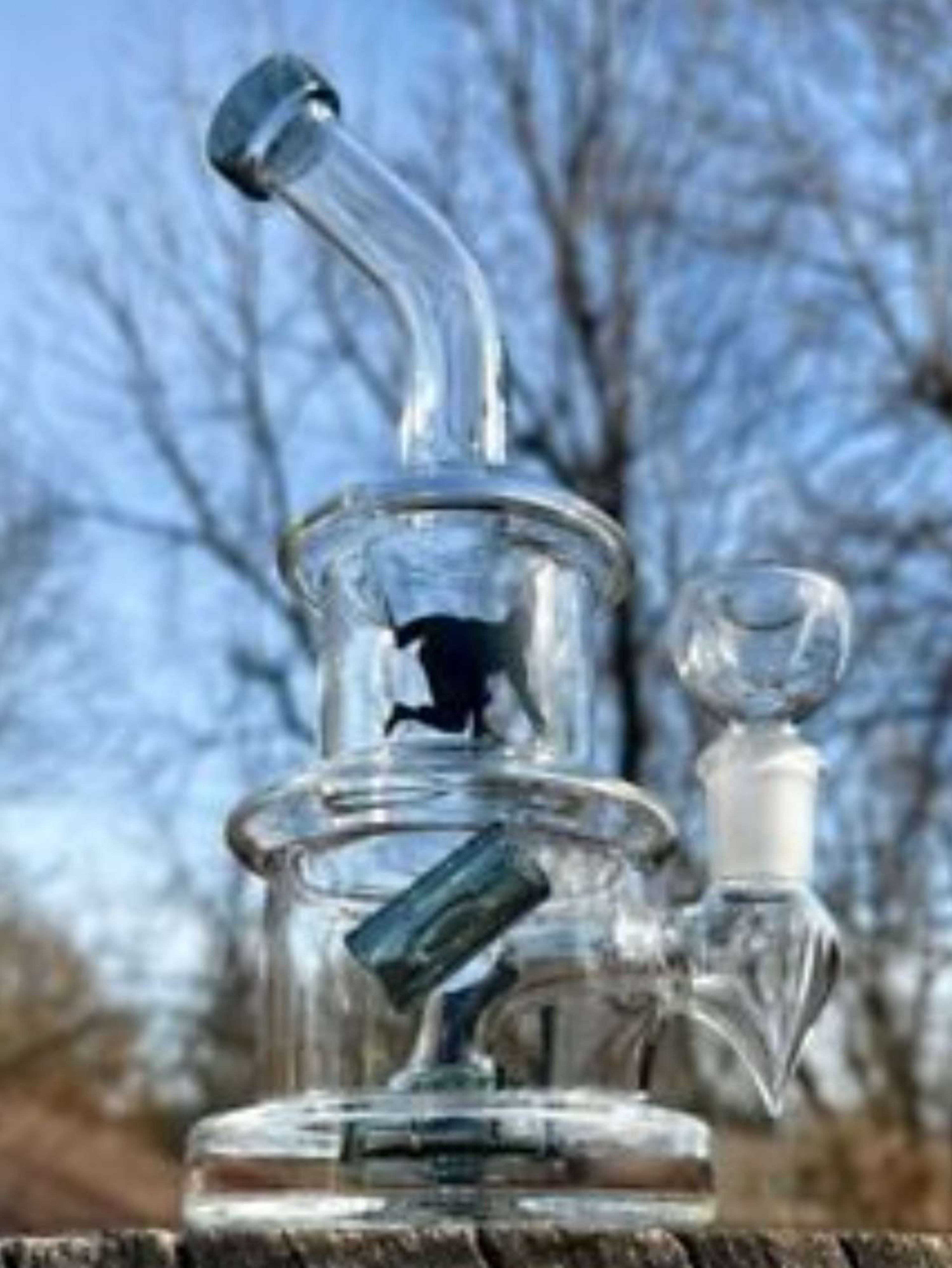 7" Ninja Hemper Recycler Beaker Rig Or Bong image 0