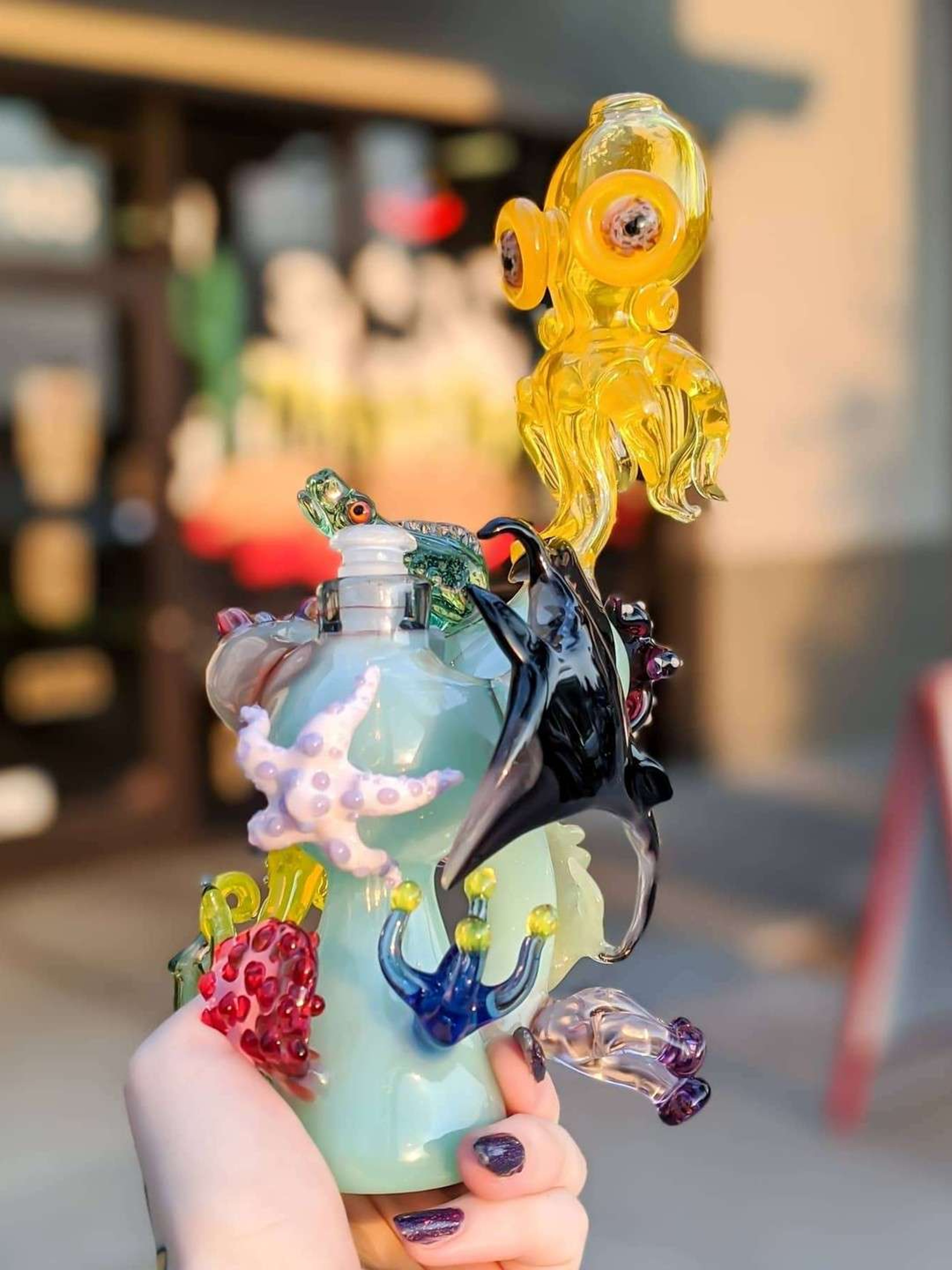 Pacini Glass Worked Sea Life Rig image 0