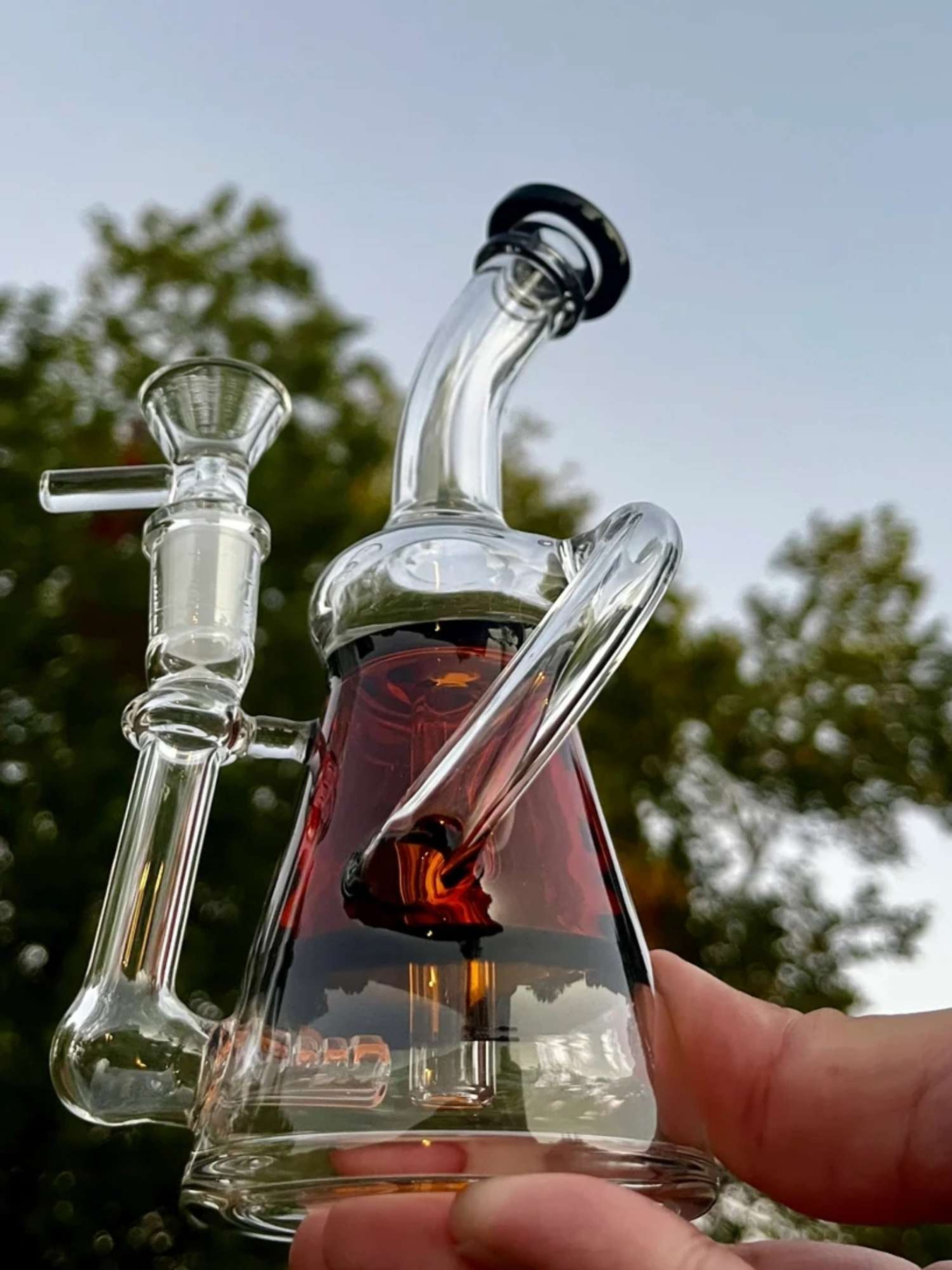 7" Colored Chiller Rig Bubbler image 0