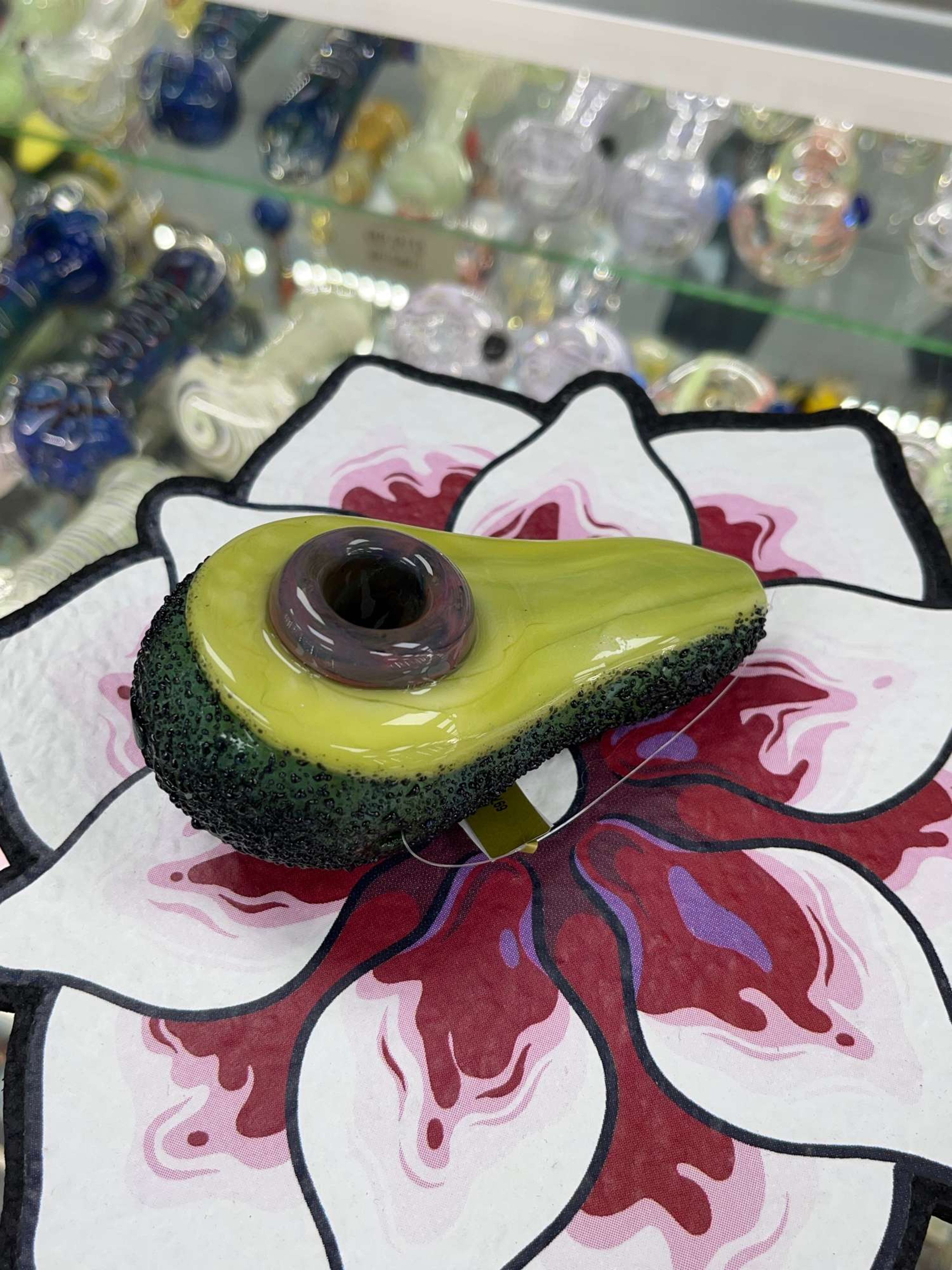 Empire glasswork avocado hand pipe image 0