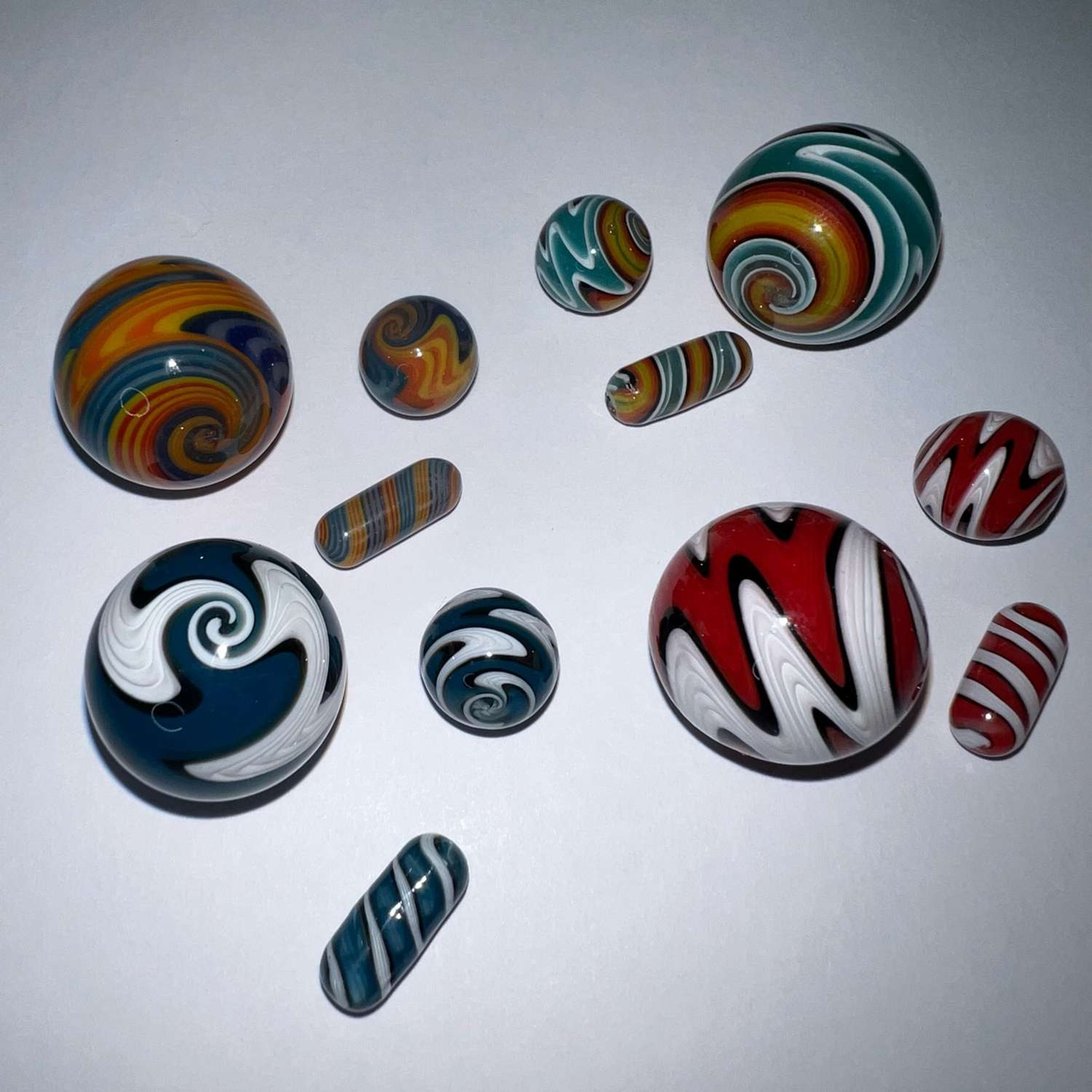 Preview pic of 4 total Wig Wag Marble Sets (1 of each color)