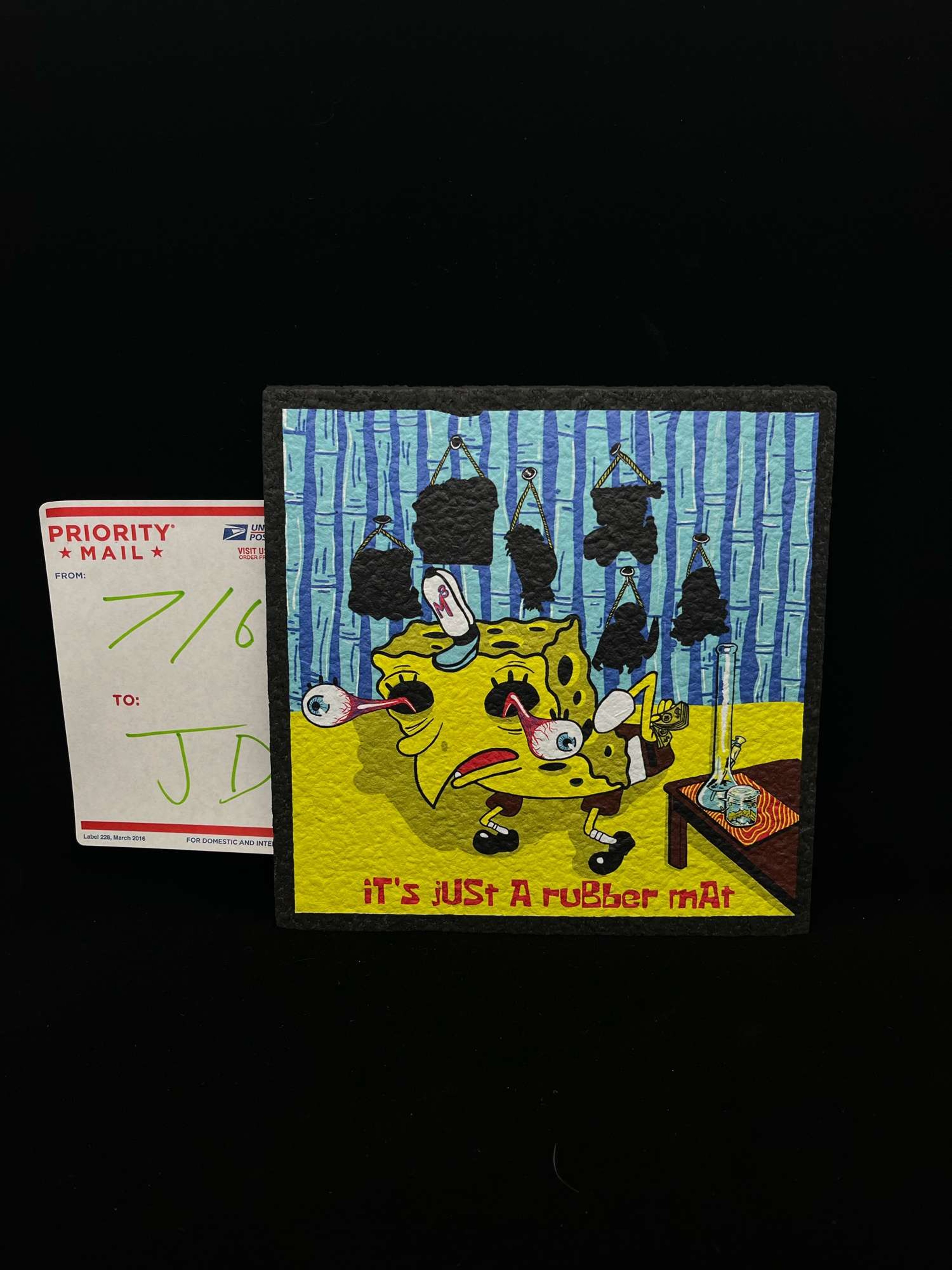 SpongeBob 8” x 8” Moodmat image 0