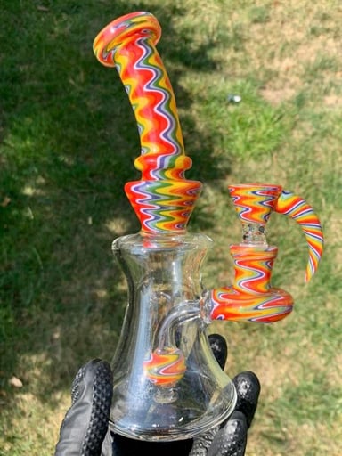 Preview pic of EG GLASS 8” Banger Hanger w/ MATCHING SLIDER 