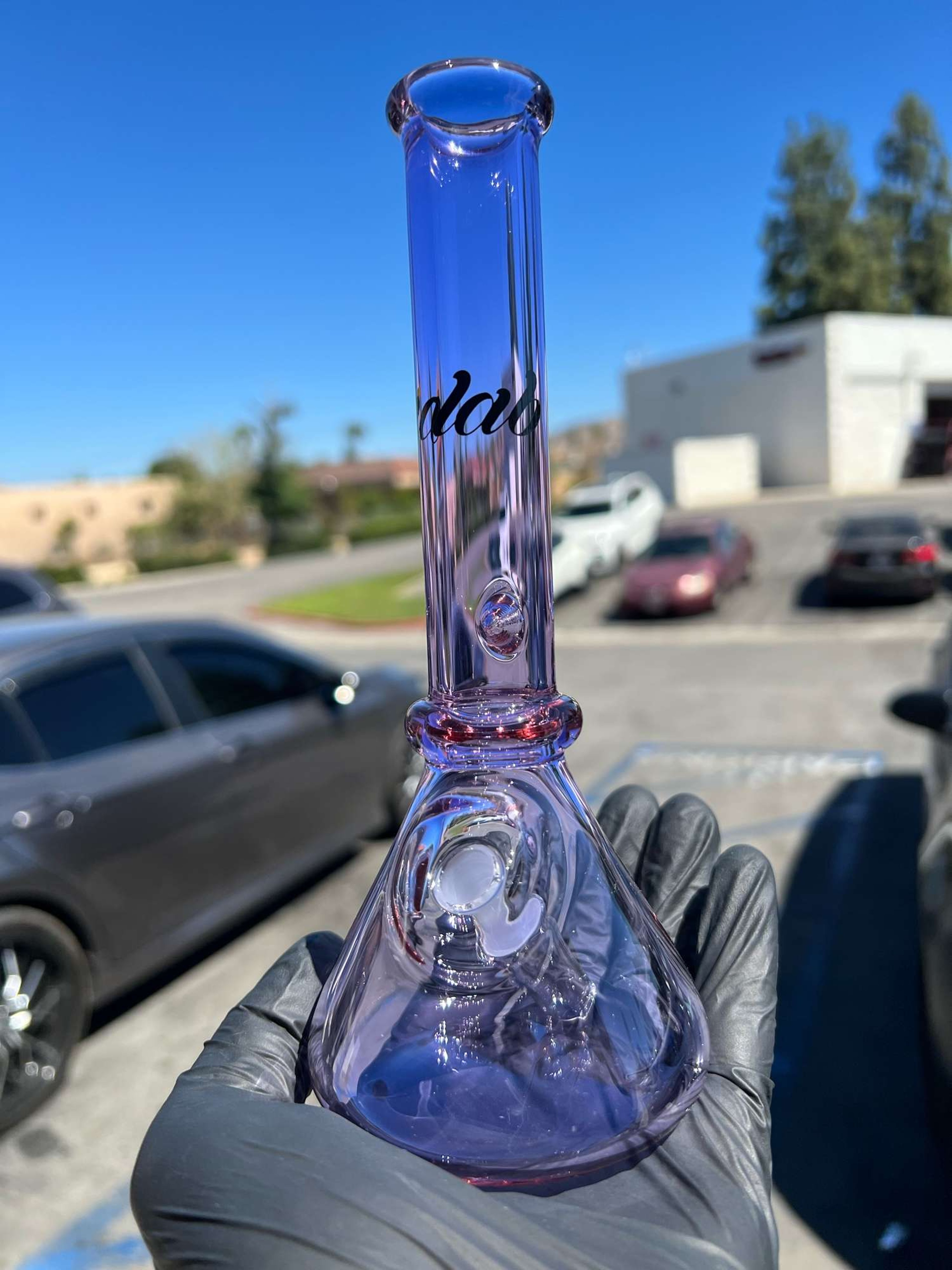 Idab Glass Purple Beaker image 0