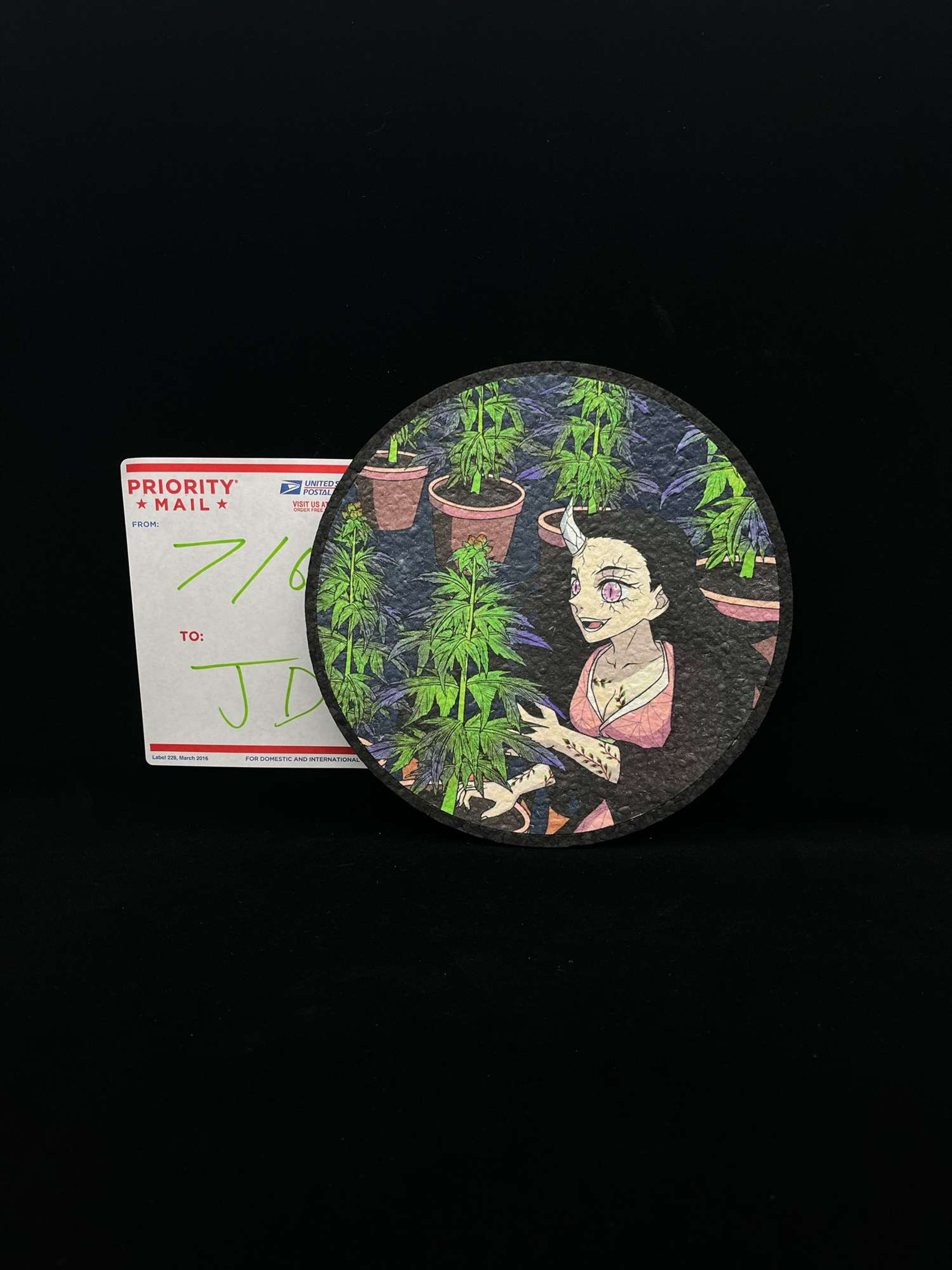 Nezukos Garden 8” x 8” Moodmat image 0