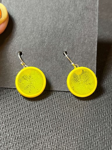 Preview pic of Steve Hagan Full Lemon Slice Dangle Earrings