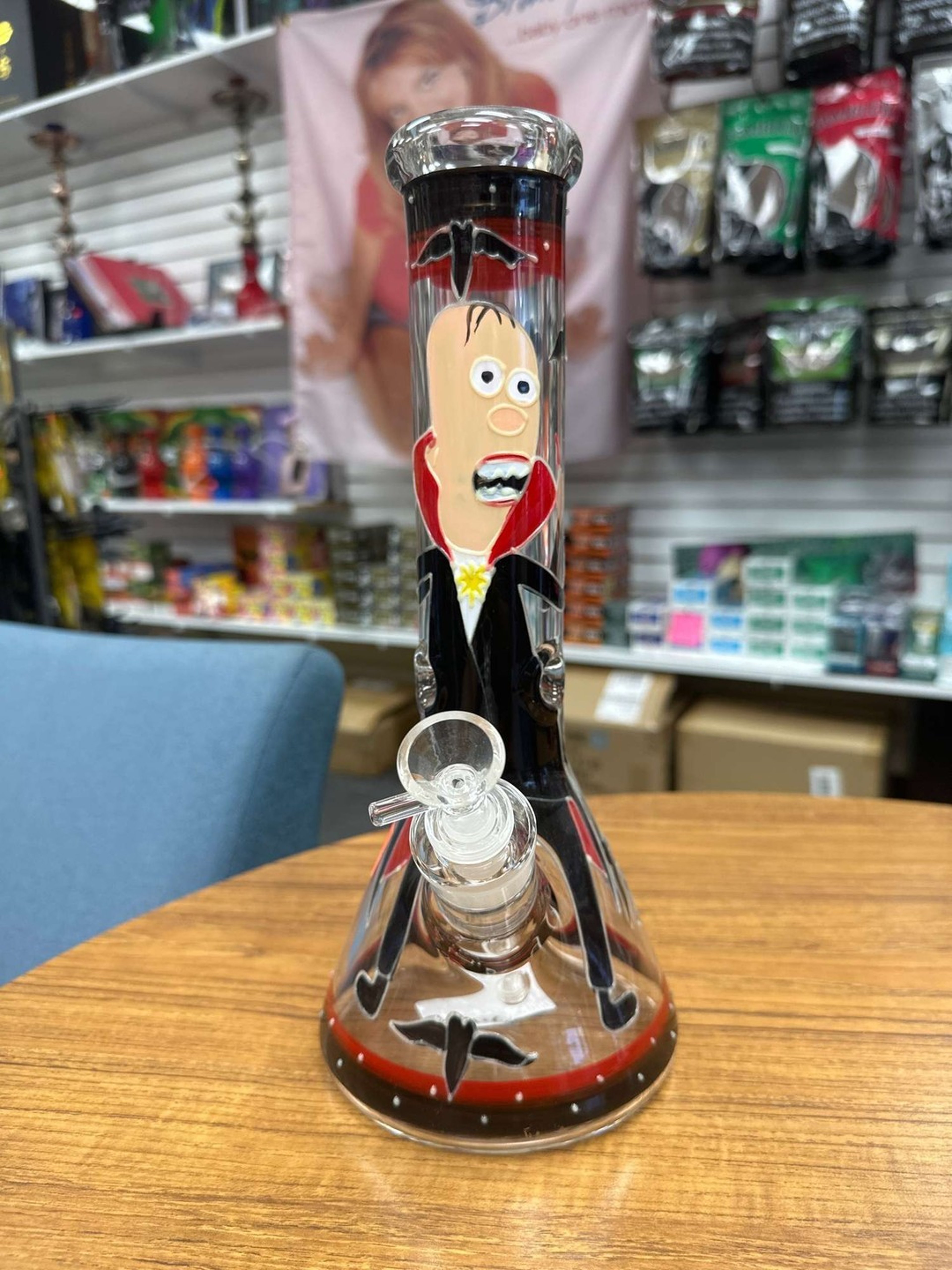 Glow In The Dark Dracula Vampire Bong image 0