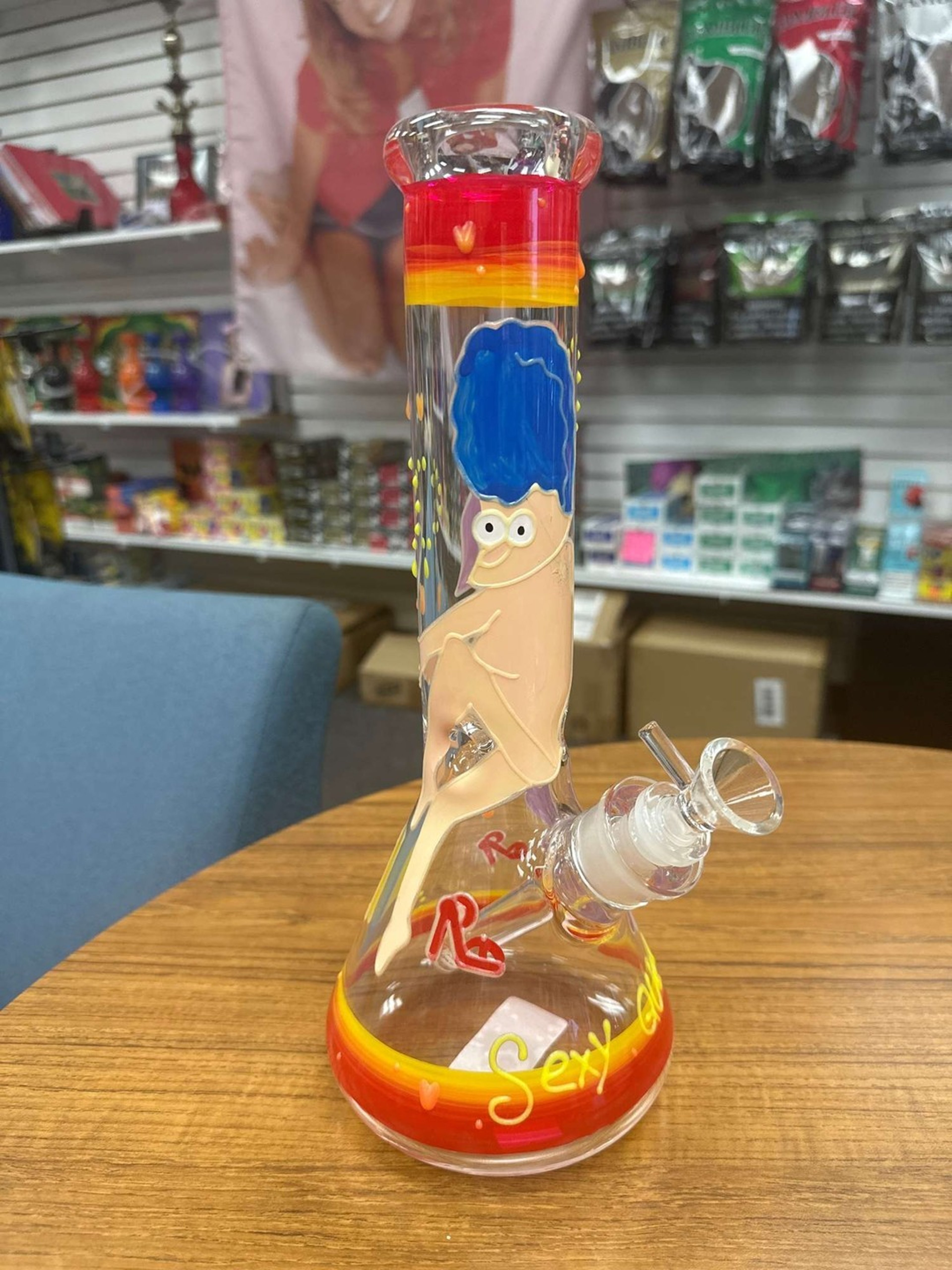 Glow In The Dark Marge Simpson Bong image 0