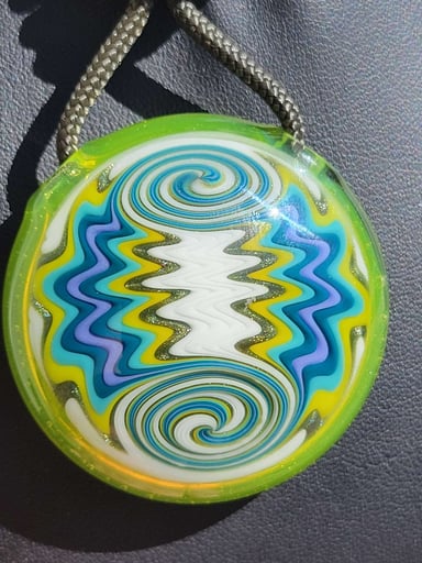 Preview pic of Custom waggy WeredGlass pendant