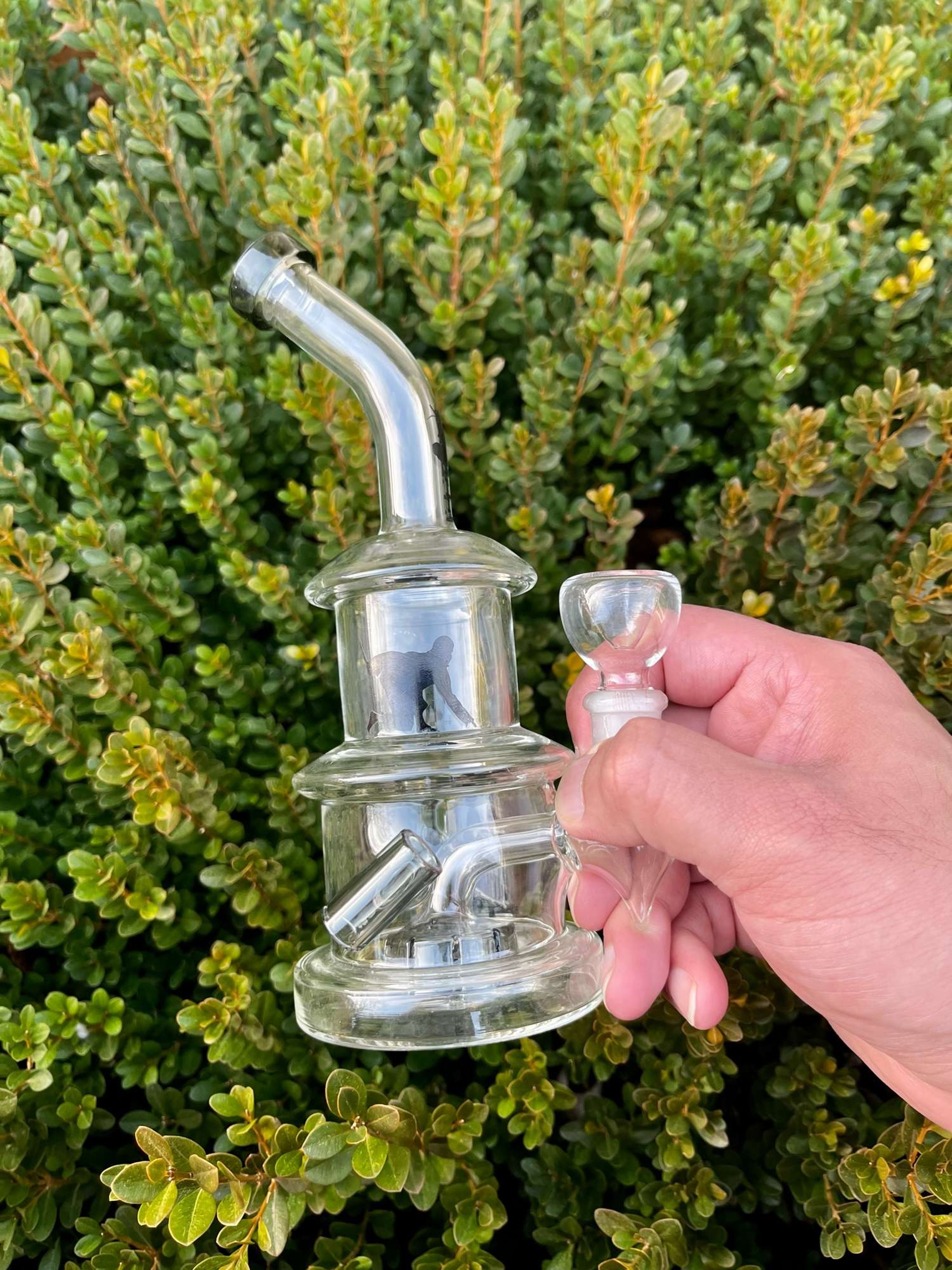 8” Hemper Ninja Glass Bubbler Rig image 0