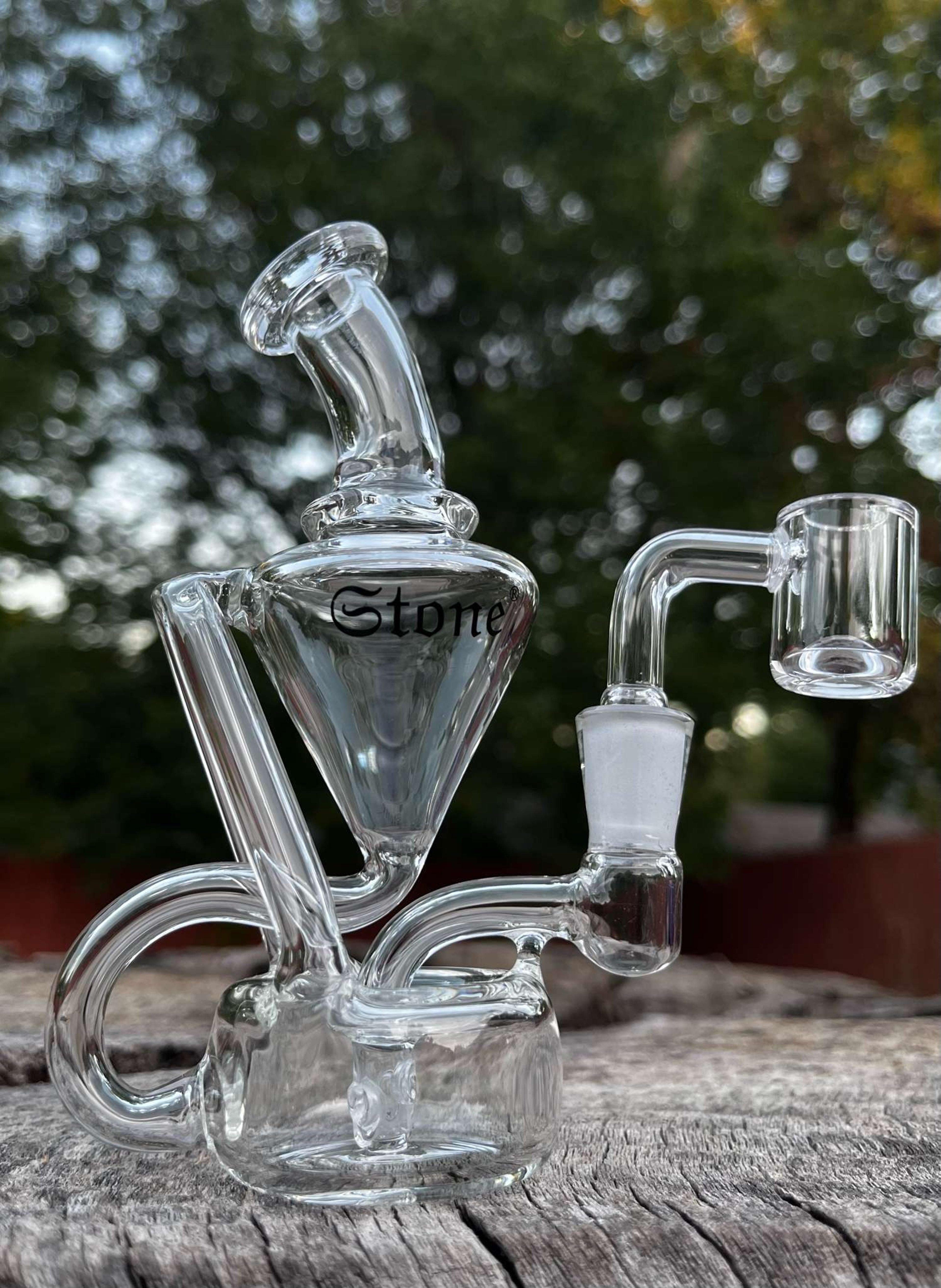 5” Mini Glass Recycler Bong Rig image 0