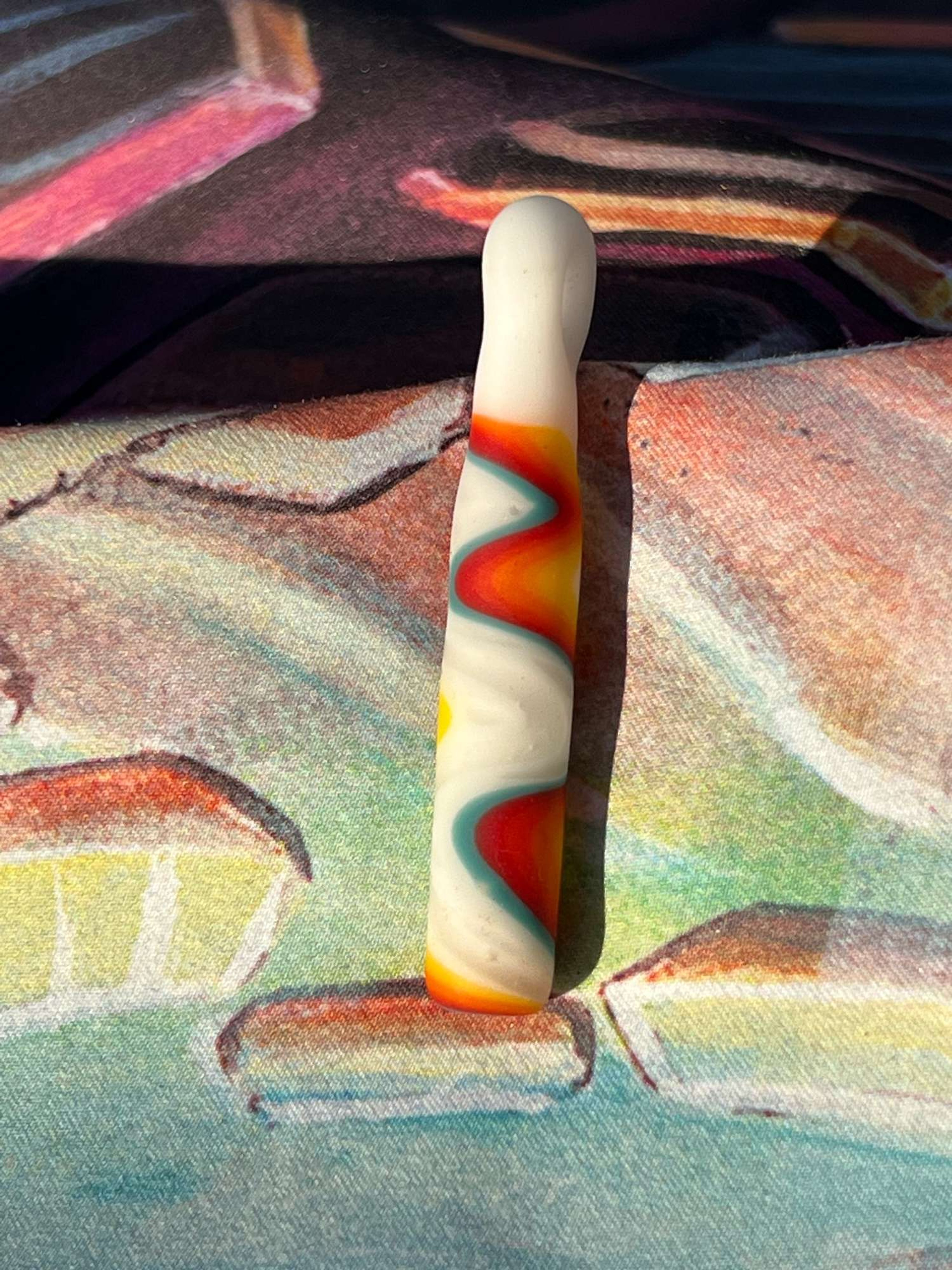 Sandblasted wig wag pendant image 0