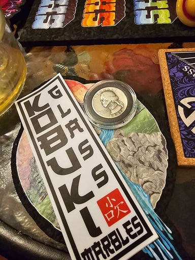 Preview pic of Kabuki glass sticker mint condition