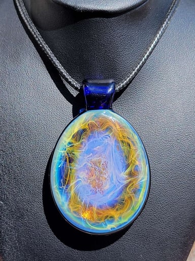 Preview pic of Beer Glass rare oval fume pendant