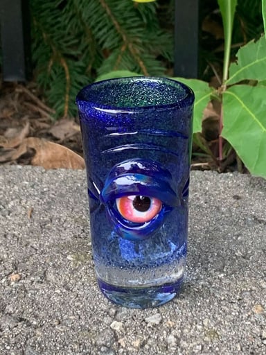 Preview pic of Cobalt Evil Eye Ward Shot Glass 