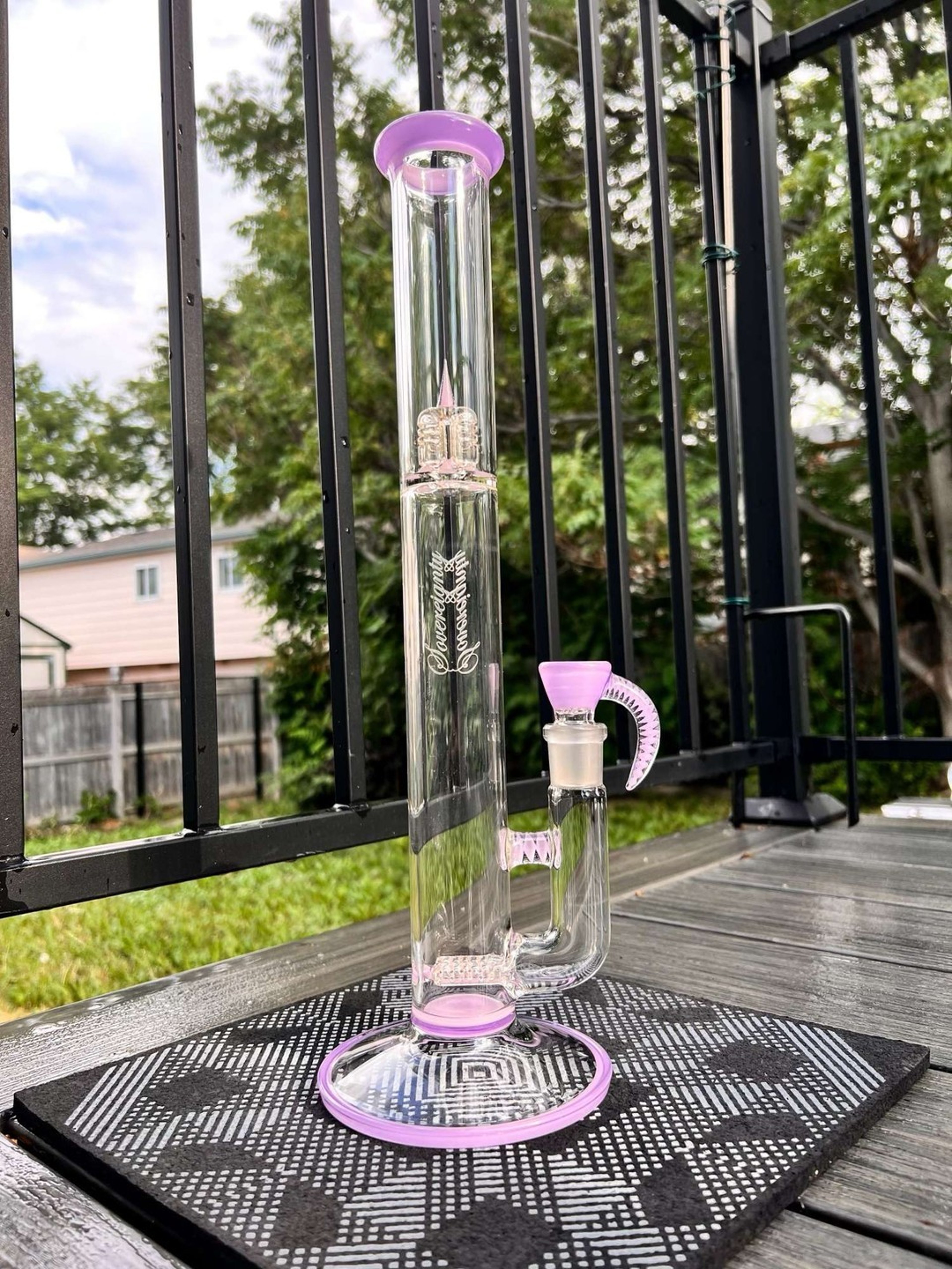 FA 44m Gline Purple Lollipop over Pink Satin image 0