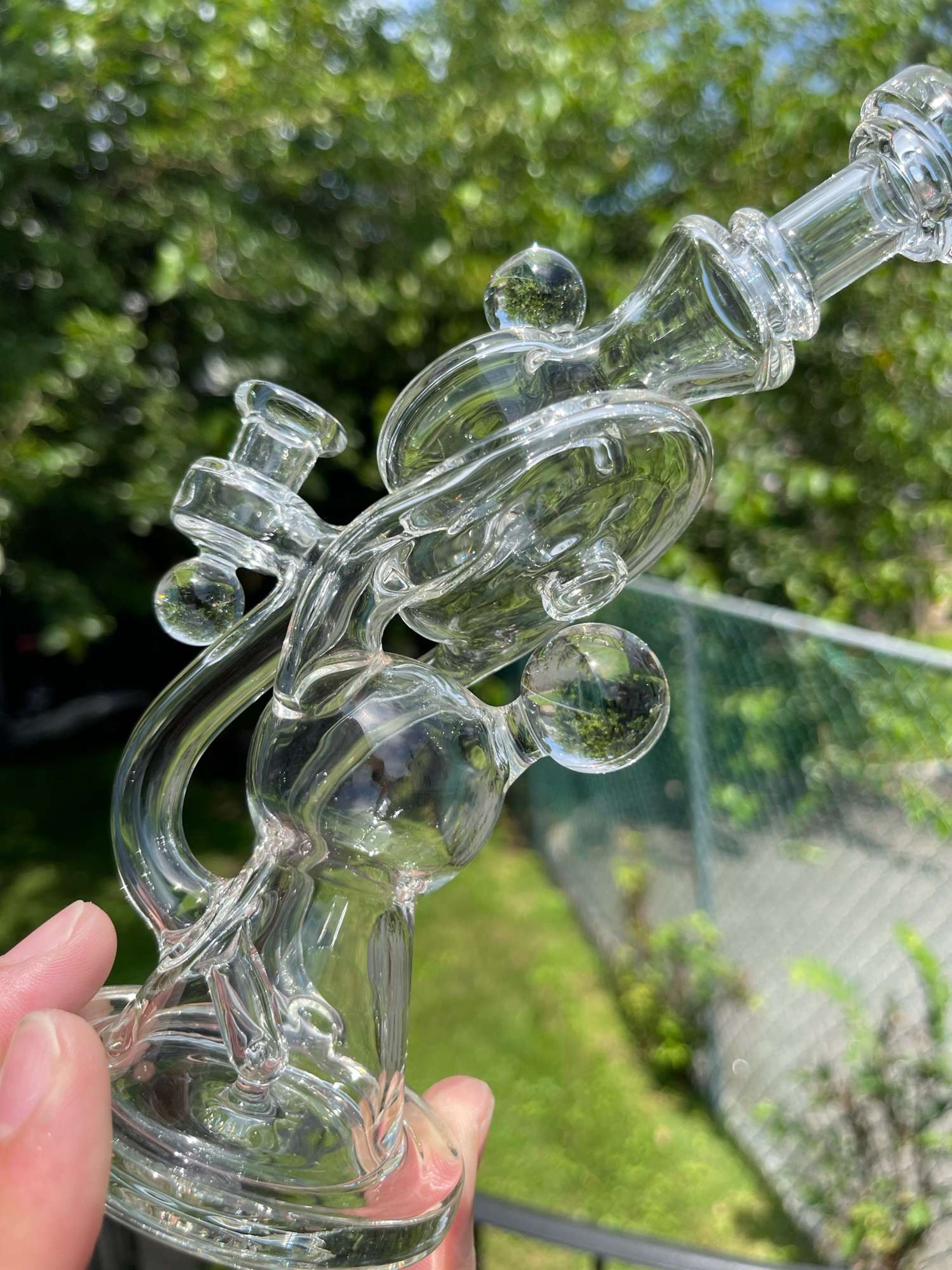 Preview pic of Ery Glass Lean Back Recycler ♻️ 