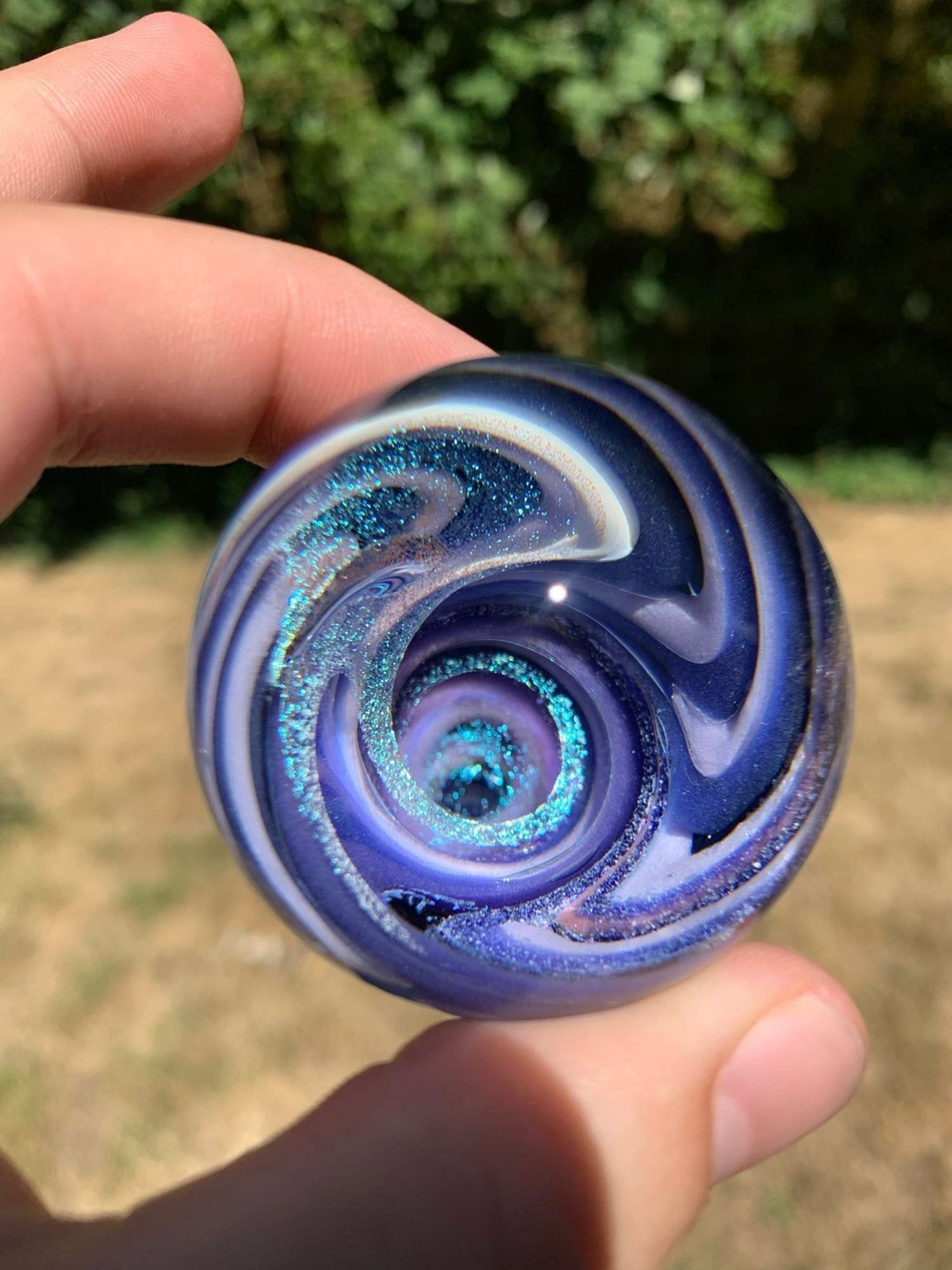 Preview pic of 1.80 Inch Heady Wigwag Dichro Vortex Marble