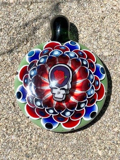 Preview pic of JuJu Glass x Jerry Kelly- Grateful Dots pendant