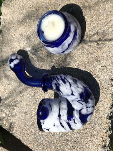 Preview pic of Hallie Cat- Cloud Sherlock w/ matching candle jar