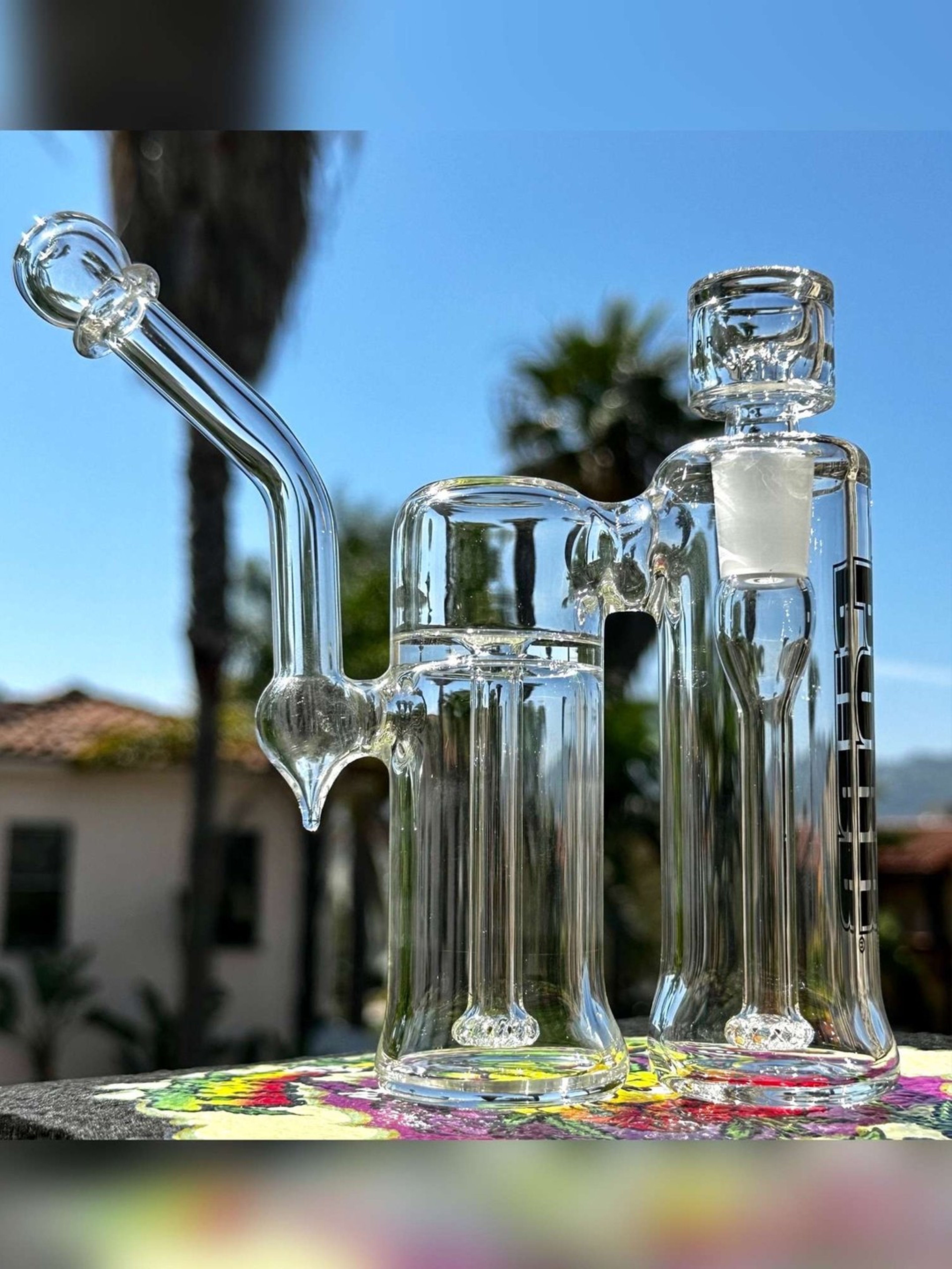 Preview pic of Purr Glass 14MM DOUBLE CHAMBER BUBBLER