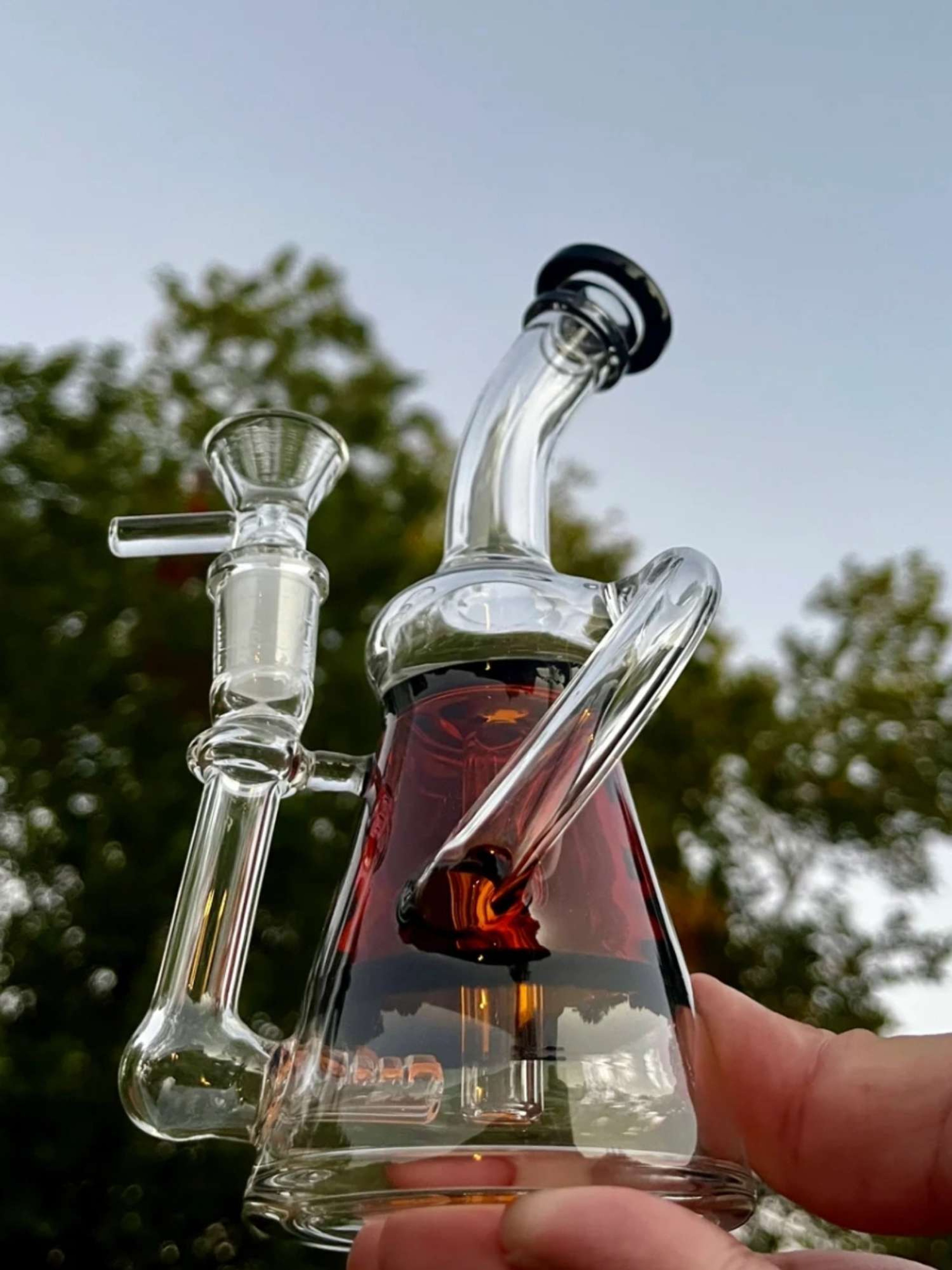 7" Colored Chiller Rig Bubbler image 0