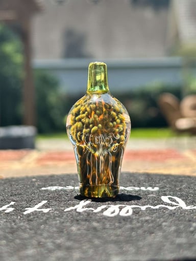 Preview pic of KMace Glass Bubble Cap in Multi Frit