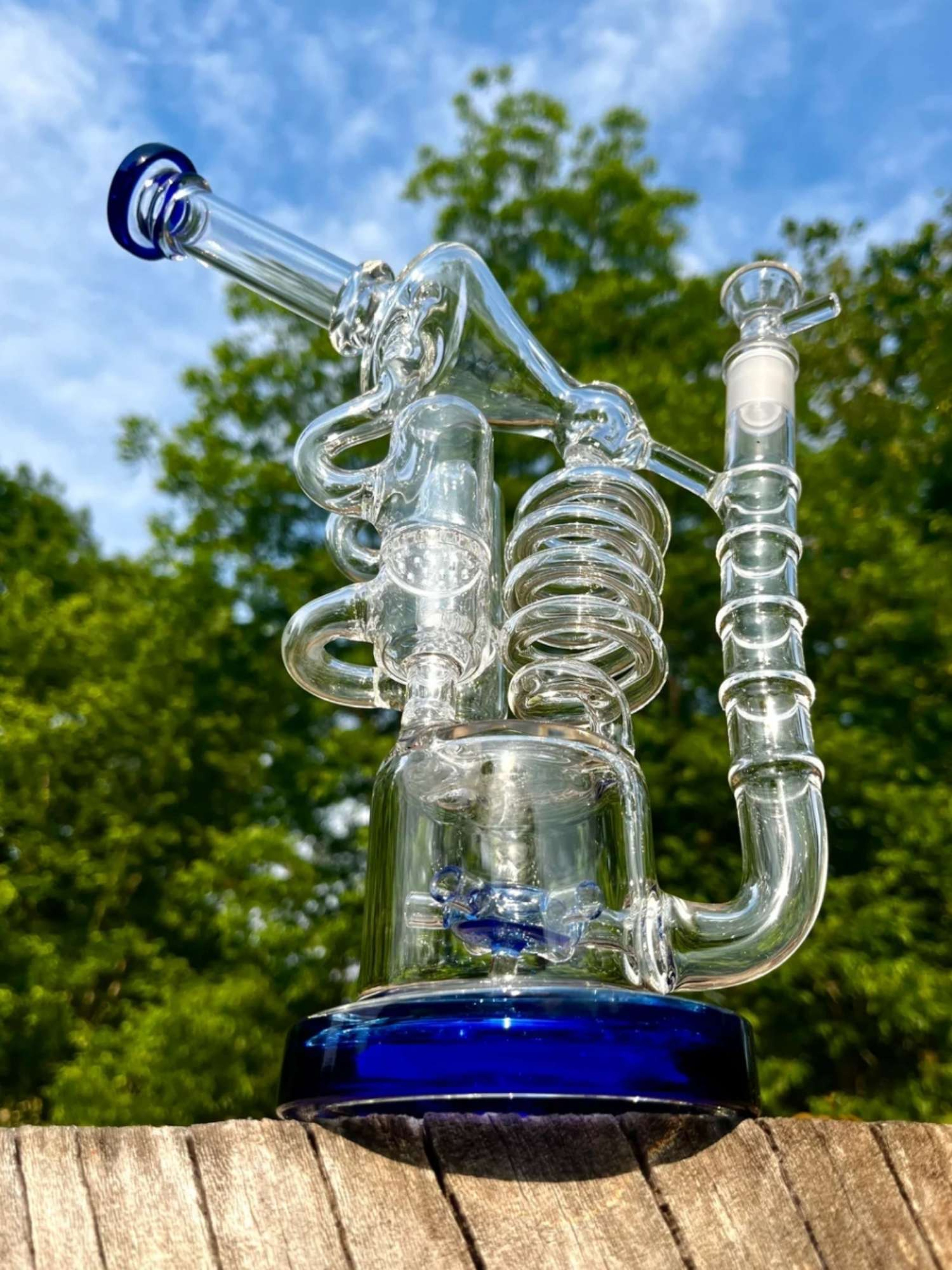 13" Scientific Bent Neck Water Pipe image 0