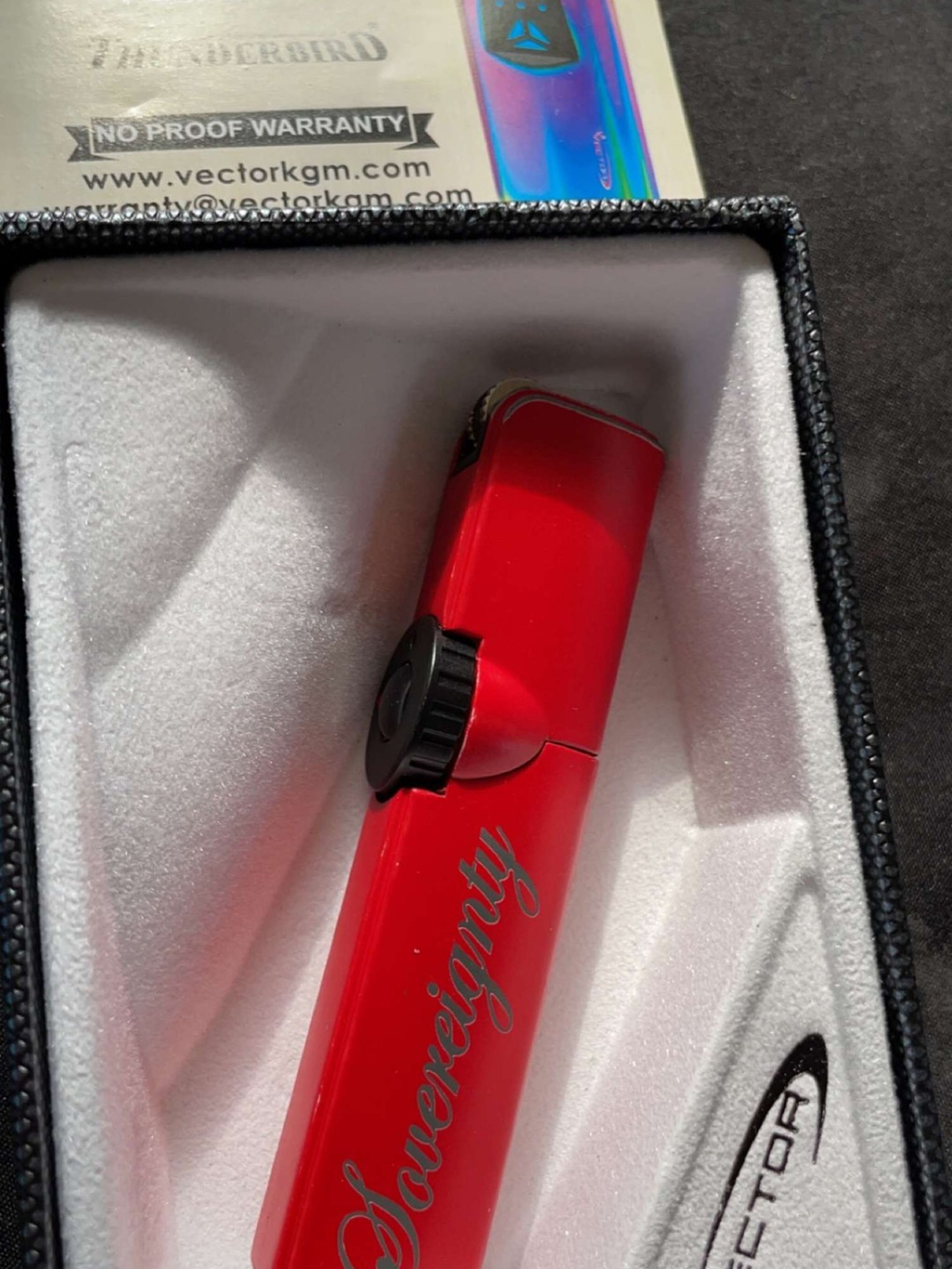 Sovereignty x Vector matt red summit torch lighter image 0
