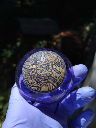 Preview pic of Ben Focus Dry in Purple Lollipop w/ Carved cab and mouth 