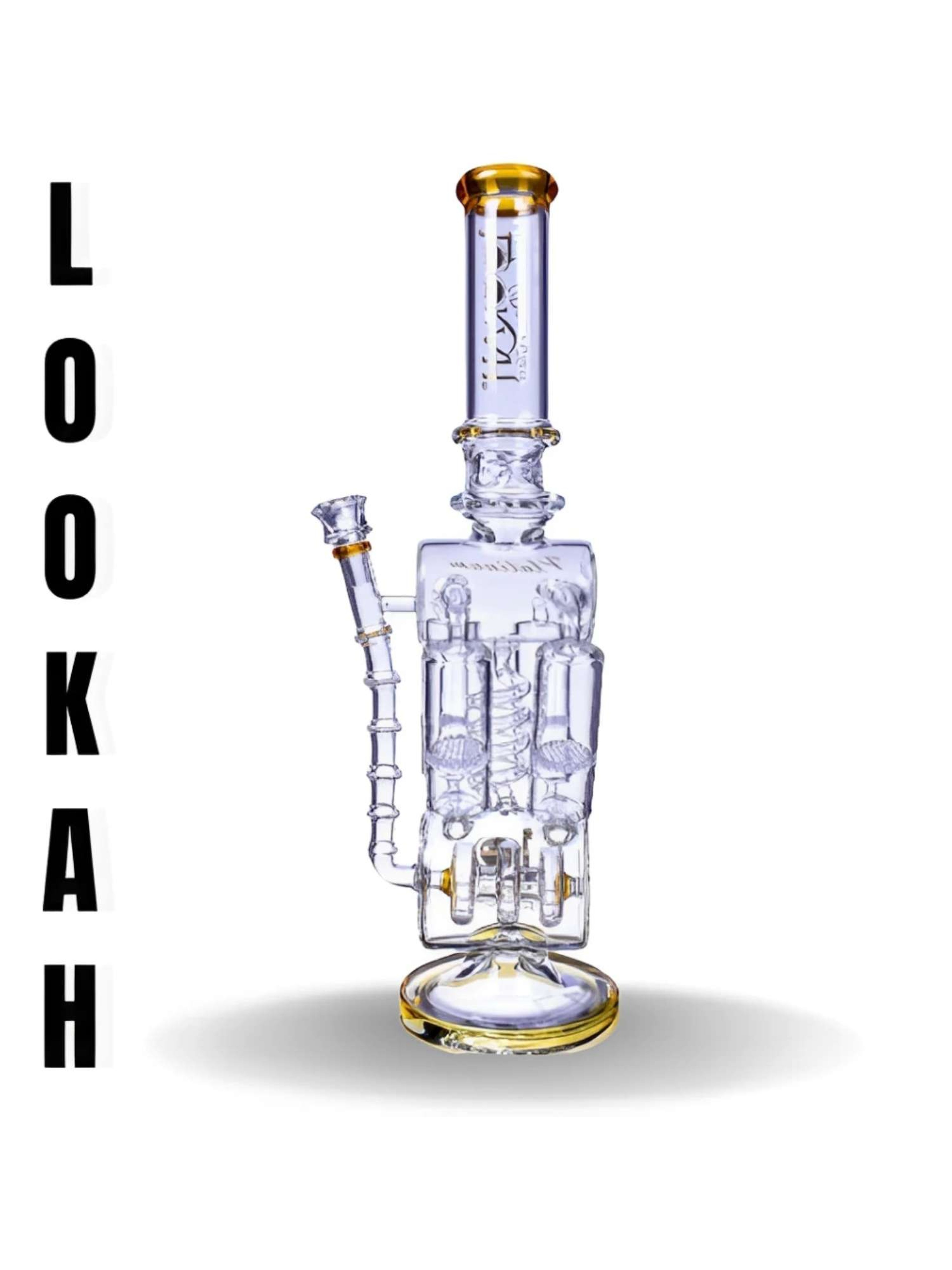 LOOKAH 19.7" Quad Honeycomb Perc Recycler Rig image 0