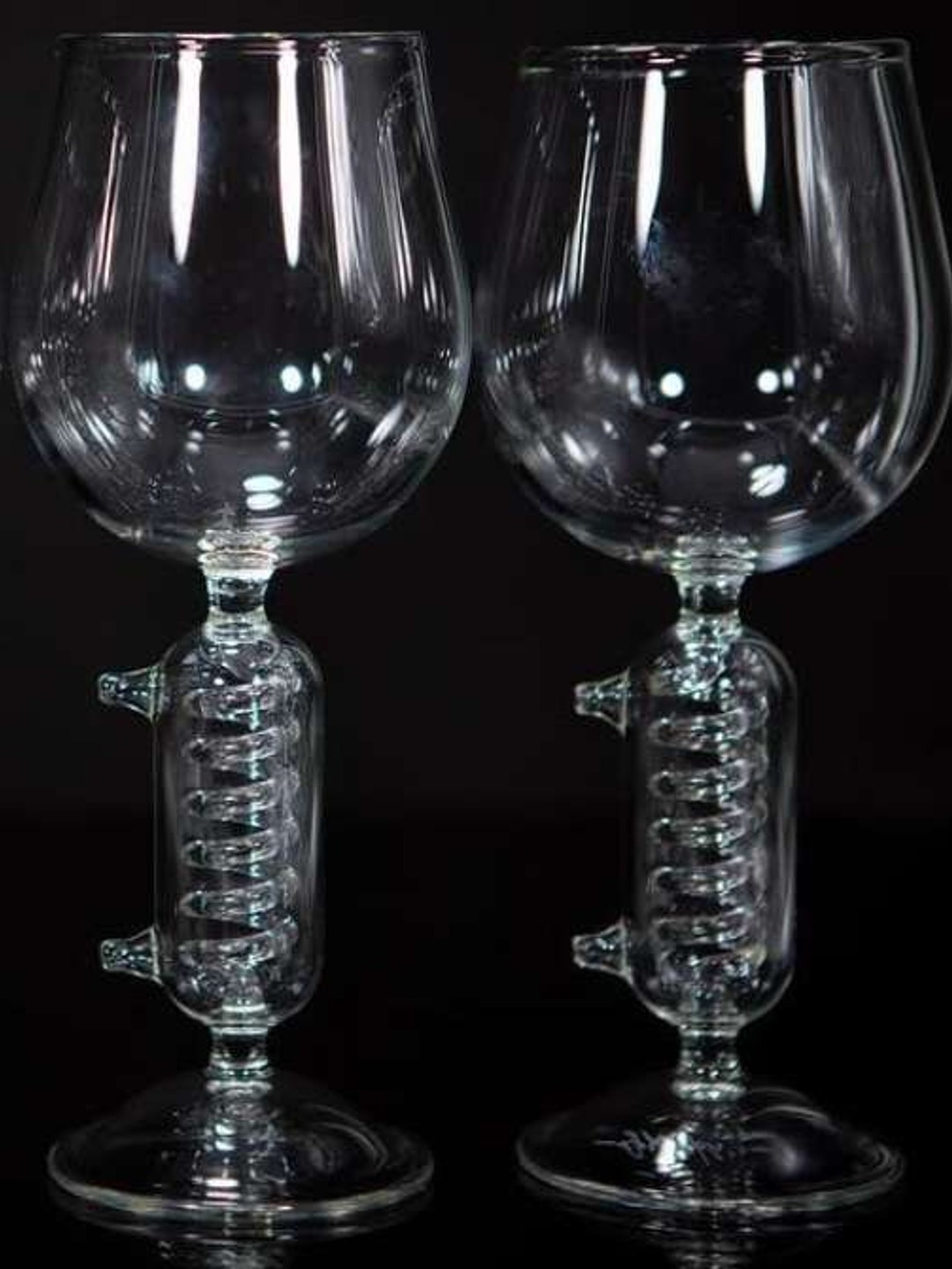 Condenser Coil Wine Glass Pair image 0