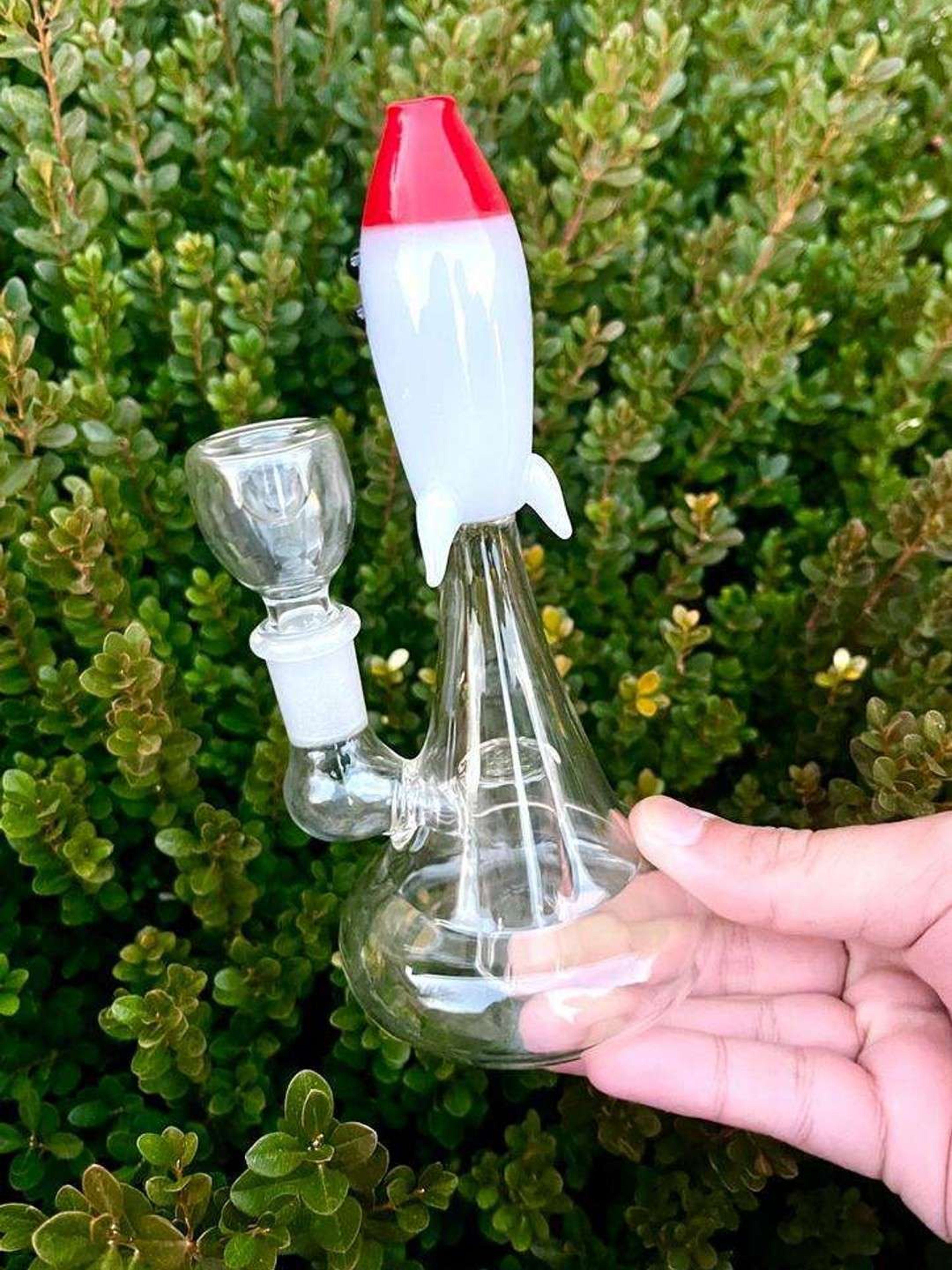 7" Hemper Rocket Glass Recycler Rig image 0