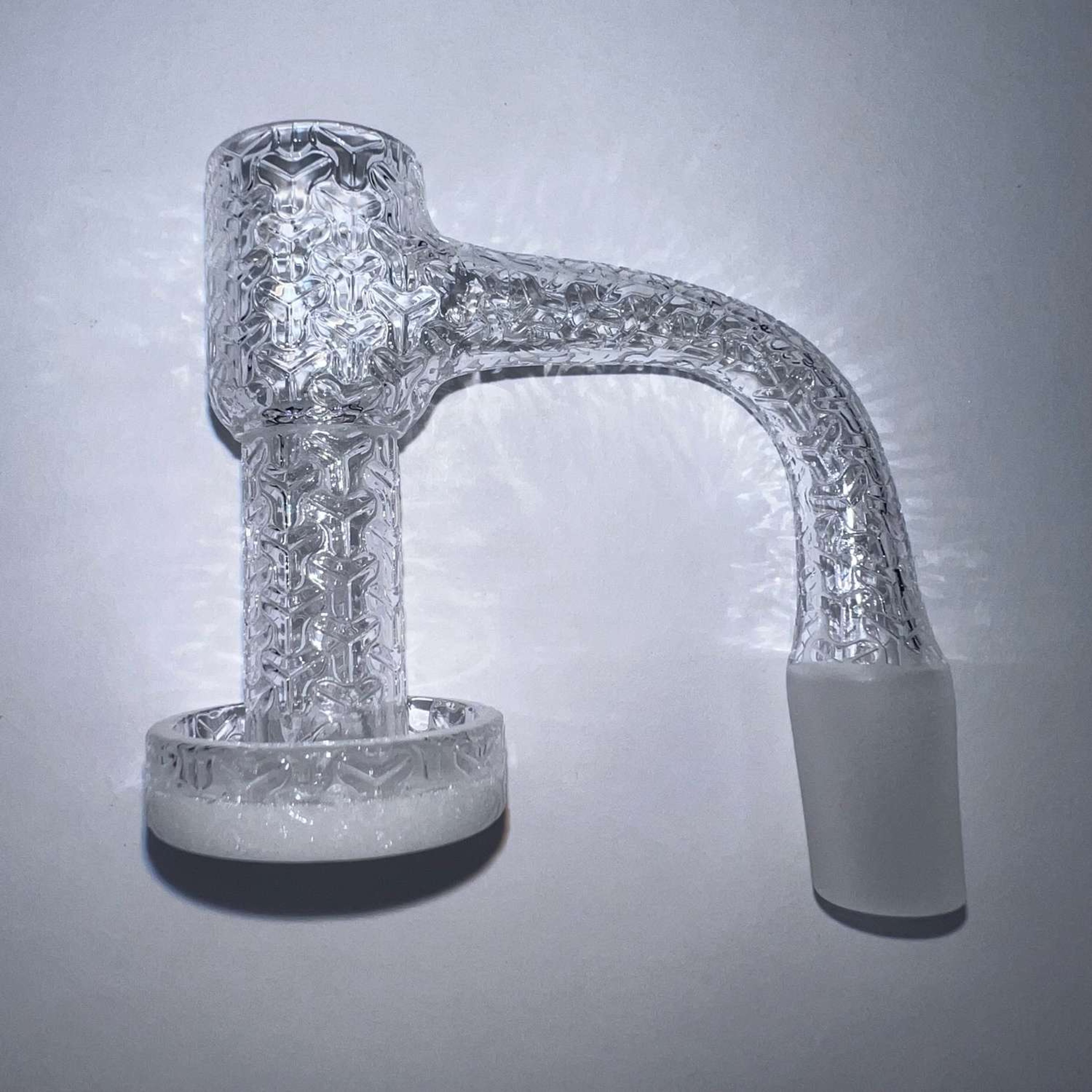 Preview pic of Engraved Quartz Terp Slurper 14mm with Marble set of choice