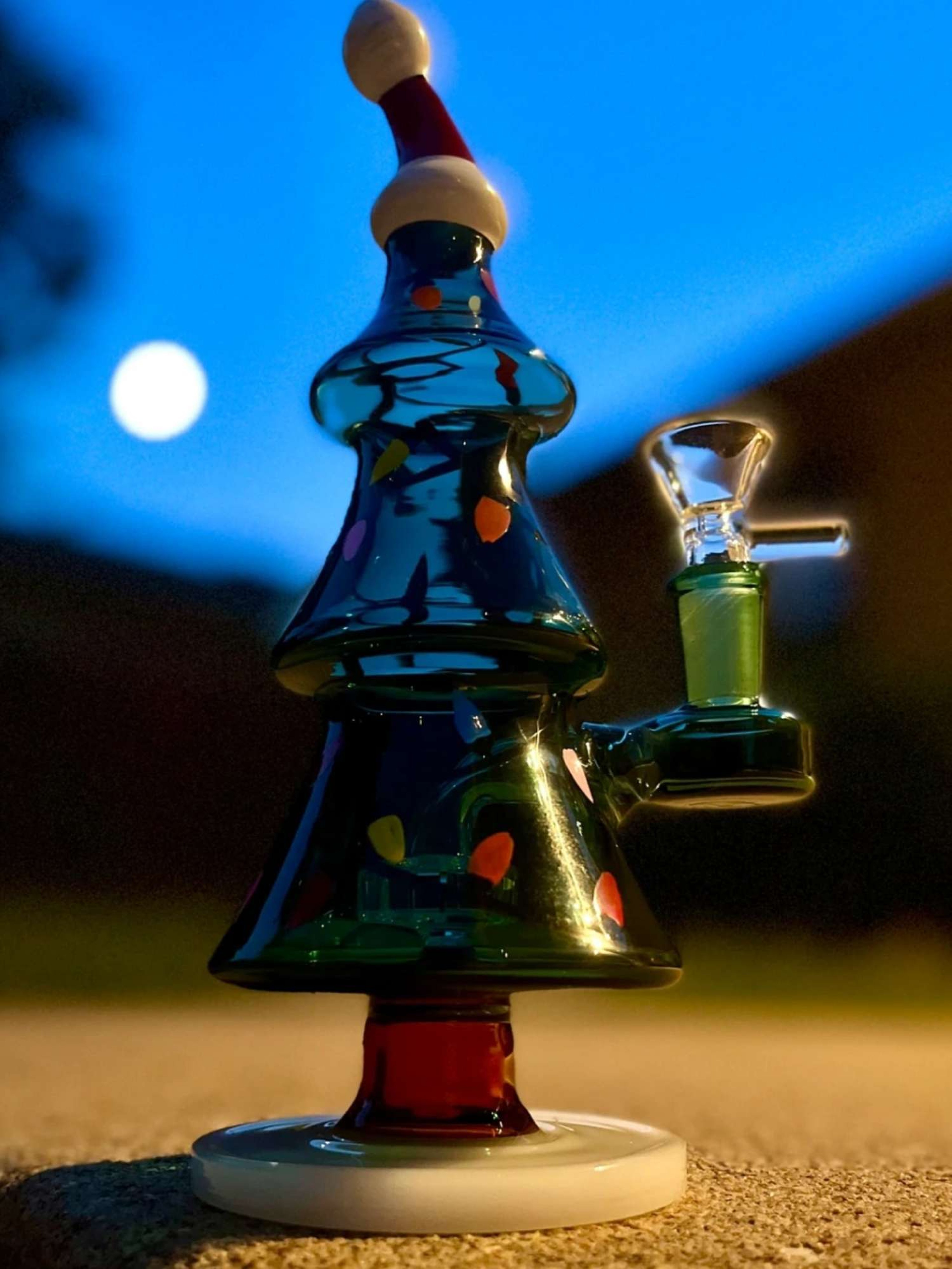 9"CHRISTMAS TREE XL BONG Rig WATER PIPE image 0