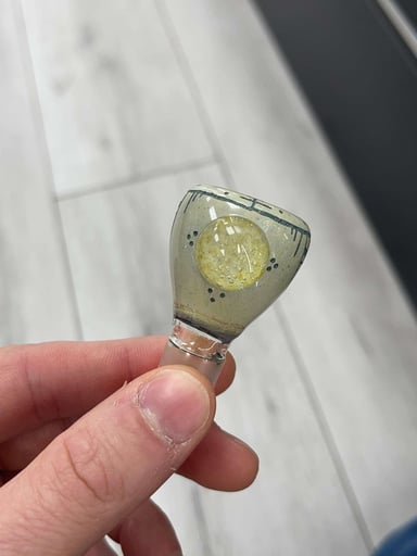 Preview pic of D-calcified Hand engraved slide 14mm 5