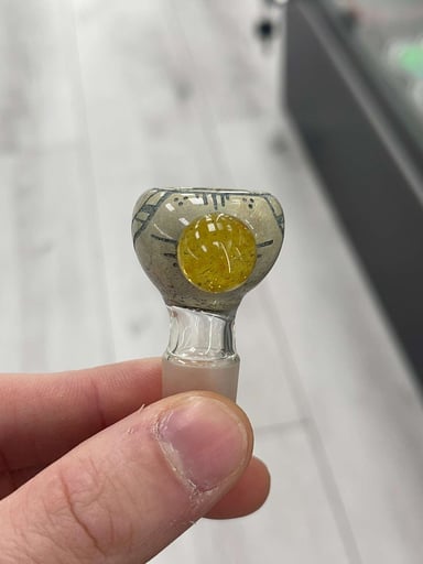 Preview pic of D-calcified Hand engraved slide 14mm 3