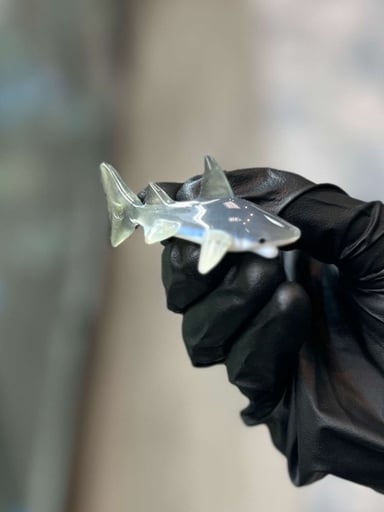 Preview pic of Gorgeous Liz Wright Pastel Potion Shark pendant