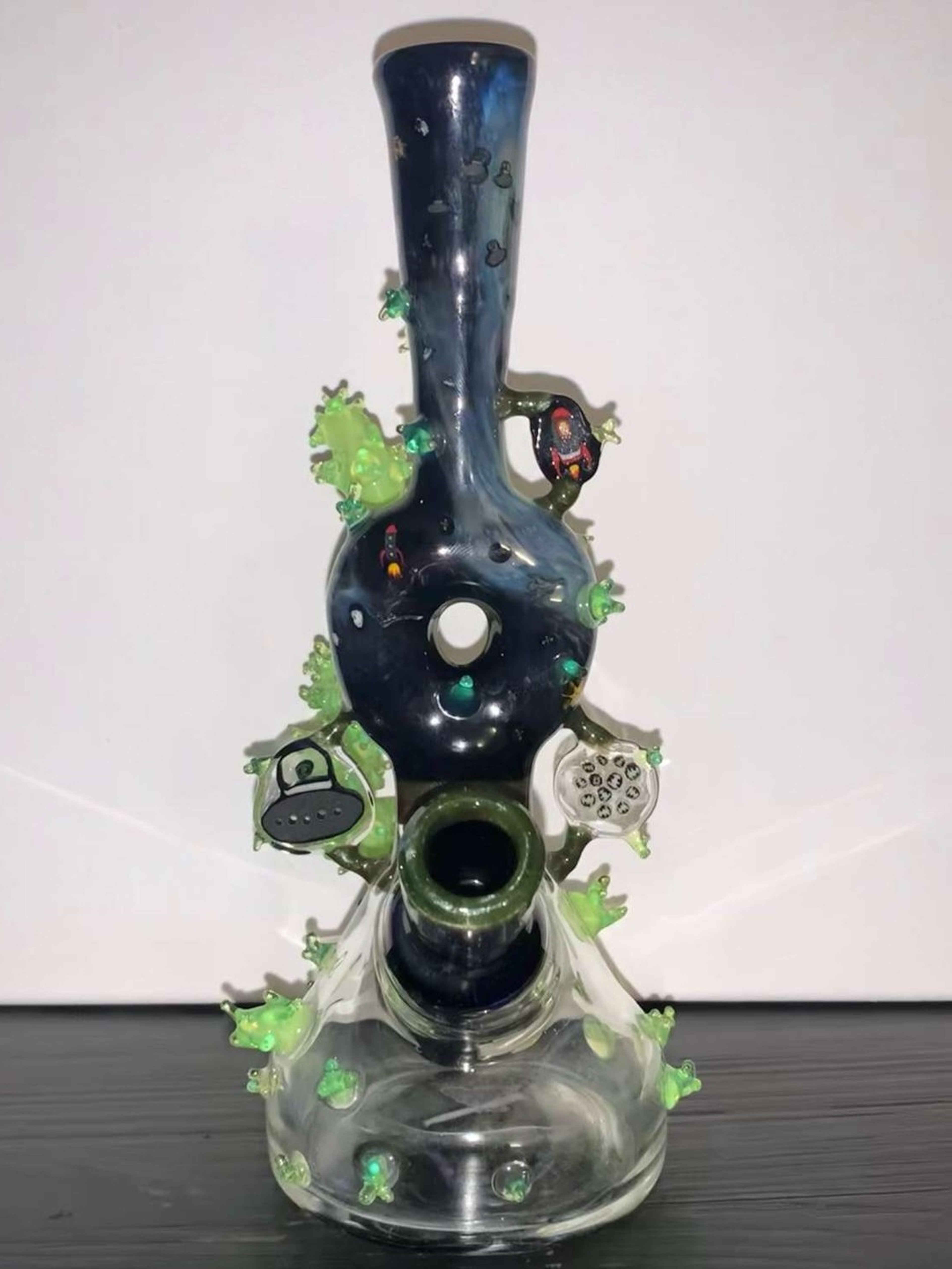 Gemini art glass Doughnut image 0