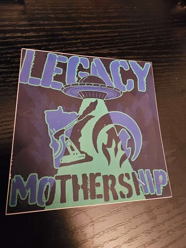 Preview pic of Mother ship x legacy glass works sticker