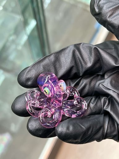 Preview pic of Liz Wright Rose Quartz Octopus Pendants