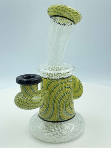 Preview pic of Daveman Glass Lemon/Lime & White Retti Jammer