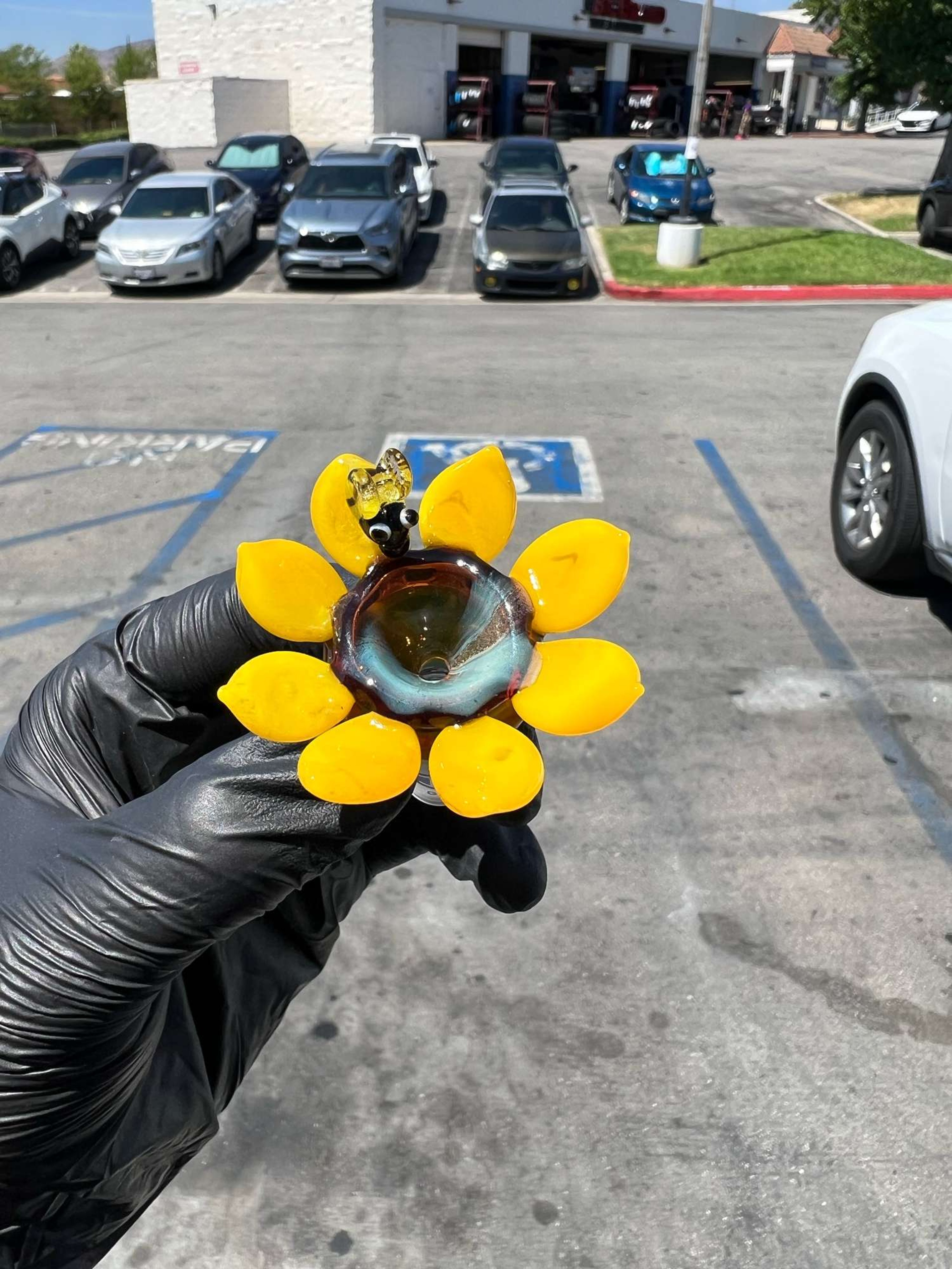 Bee pollen bowl piece yellow image 0