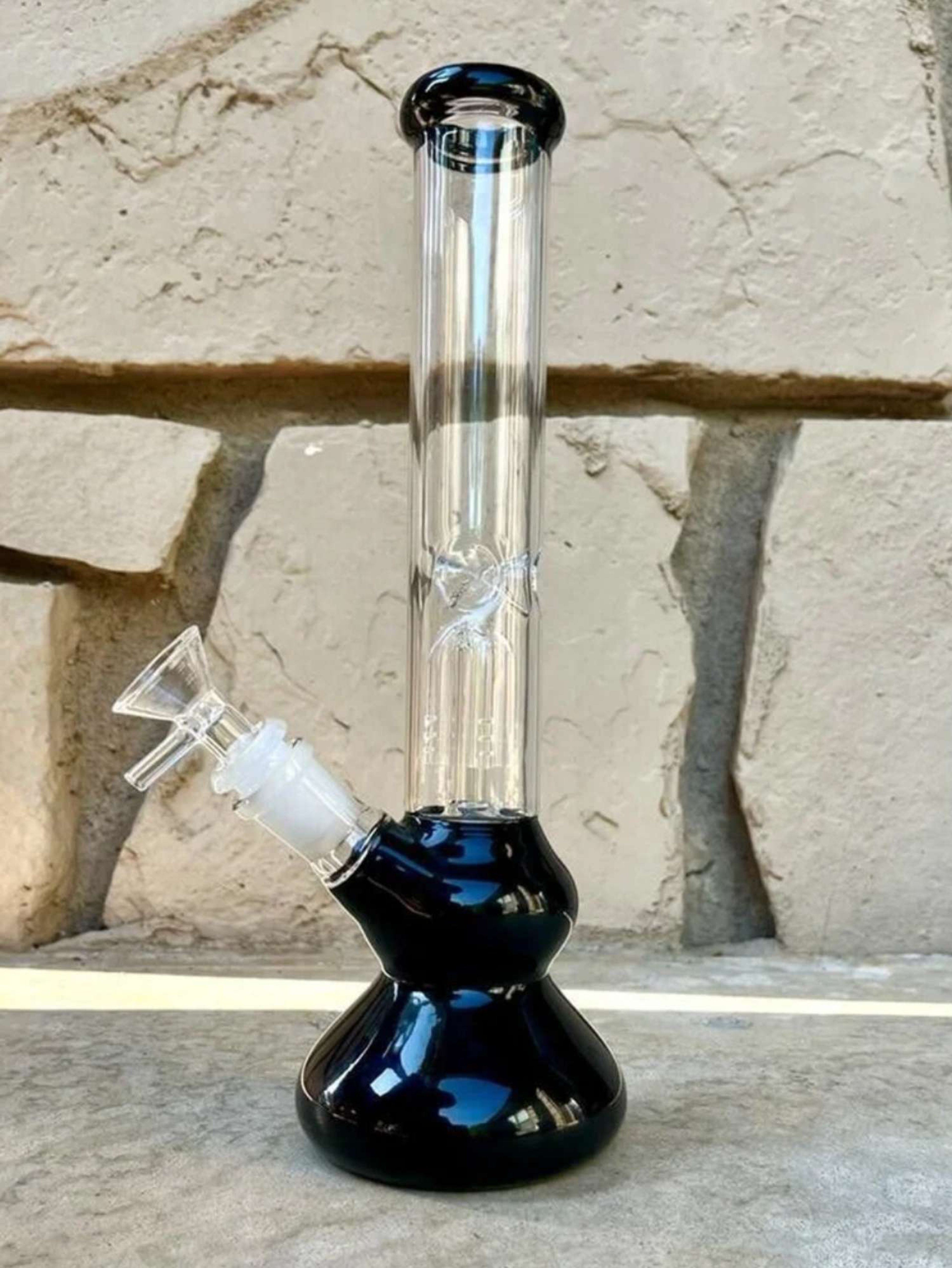 11" Four Arm Percolator Glass Bong Water Pipe image 0