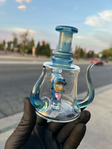 Preview pic of Fisk Glass Acid Monster Head Perc Tube Accented