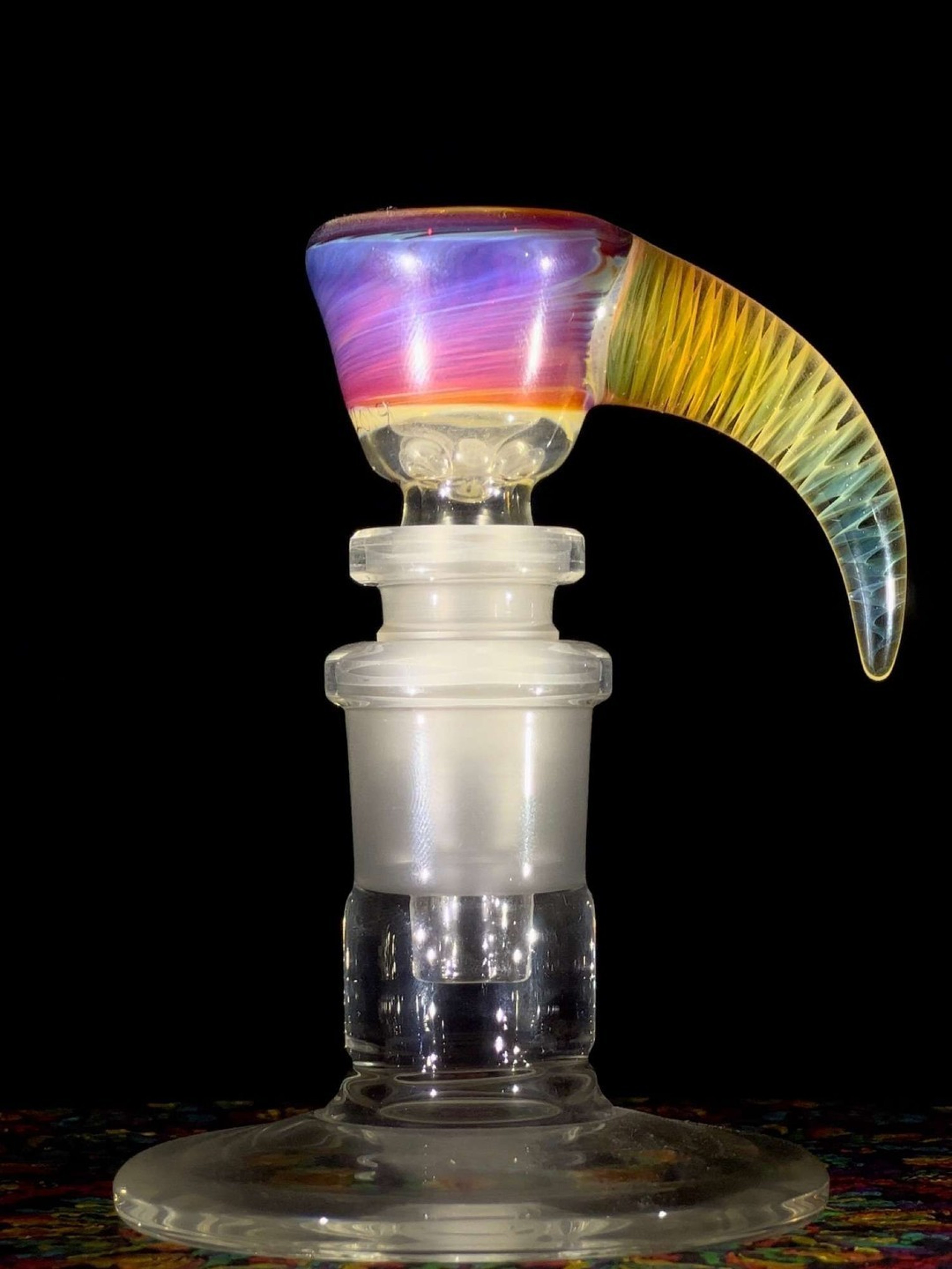 Serendipity & fumed horn by headstrong glass image 0