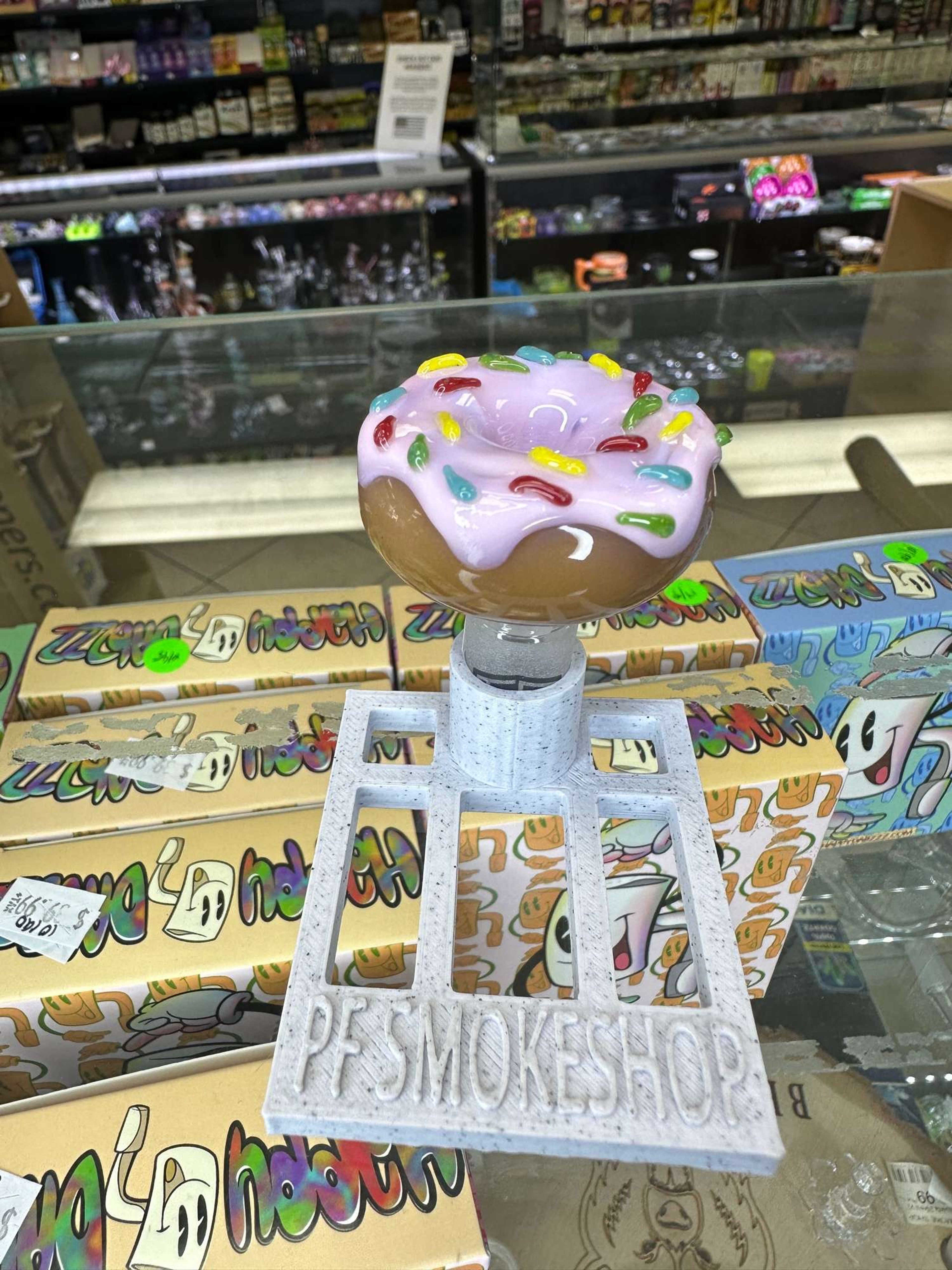 IC Glass Donut Bowl (purple) image 0