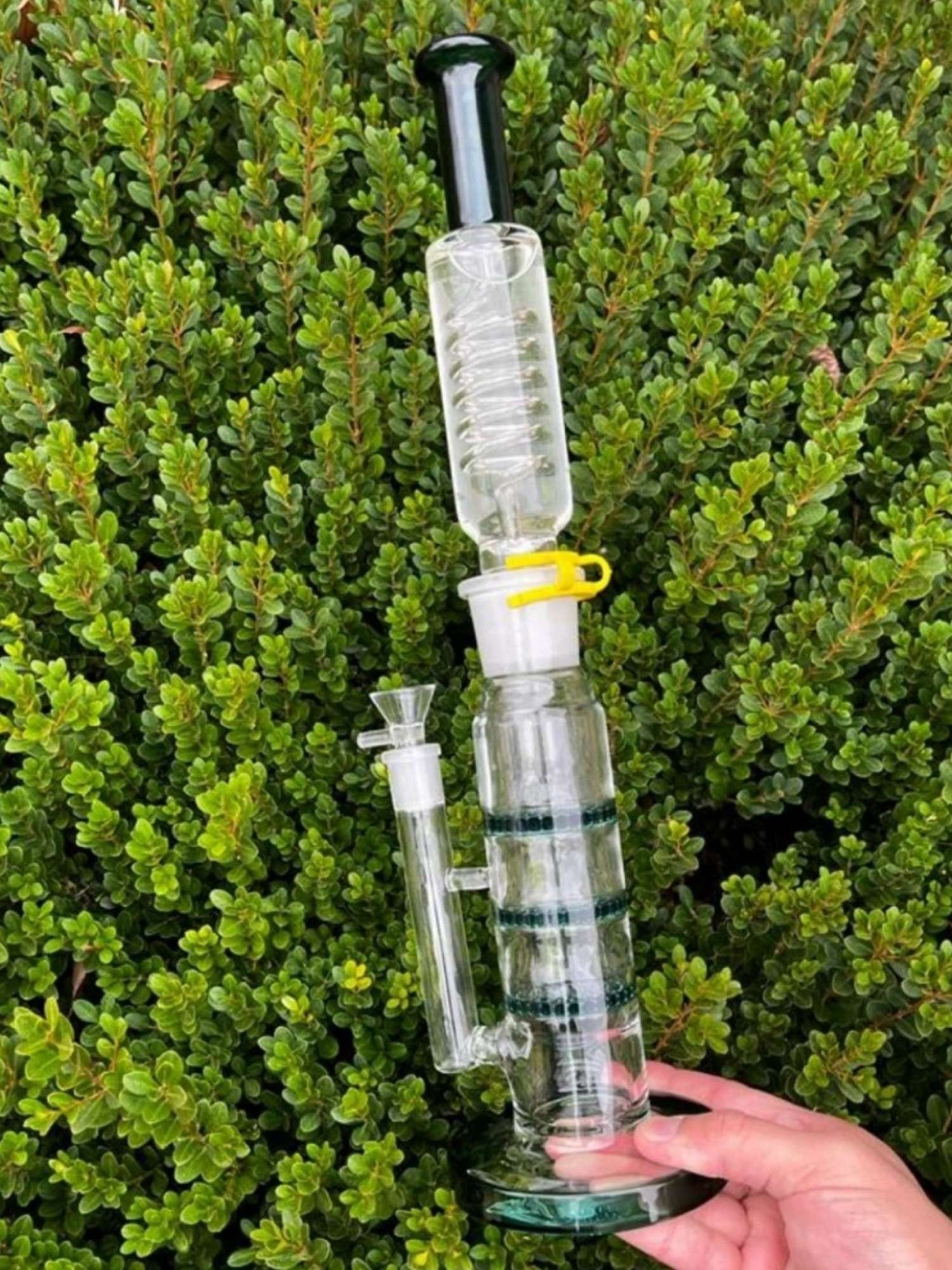 Tall glass bong recycler image 0